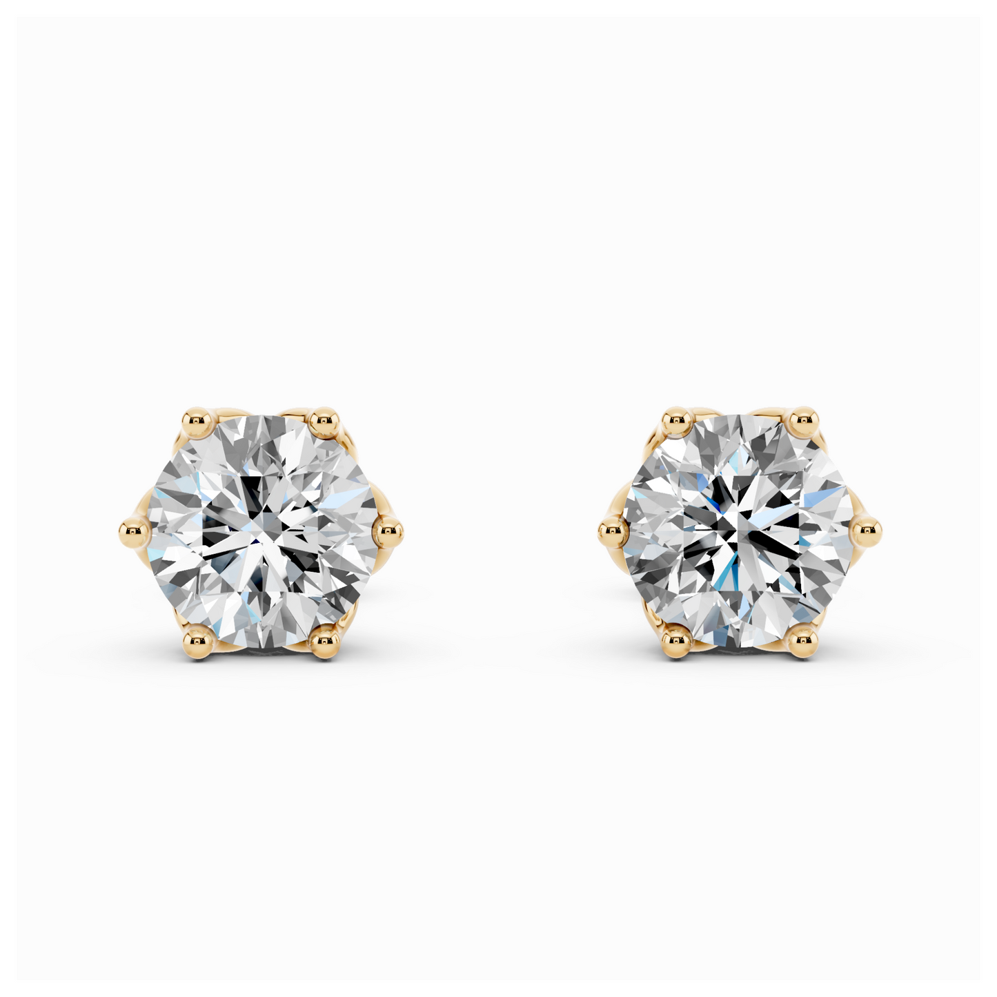 3 CT Obsidian Exemplar Solitaire Earrings