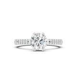 2 Carat Noire Classic Solitaire Diamond Ring