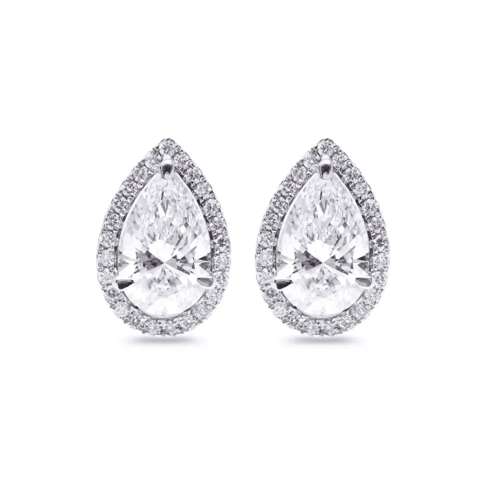 1.9 Carat Sophia Pear Diamond Studs