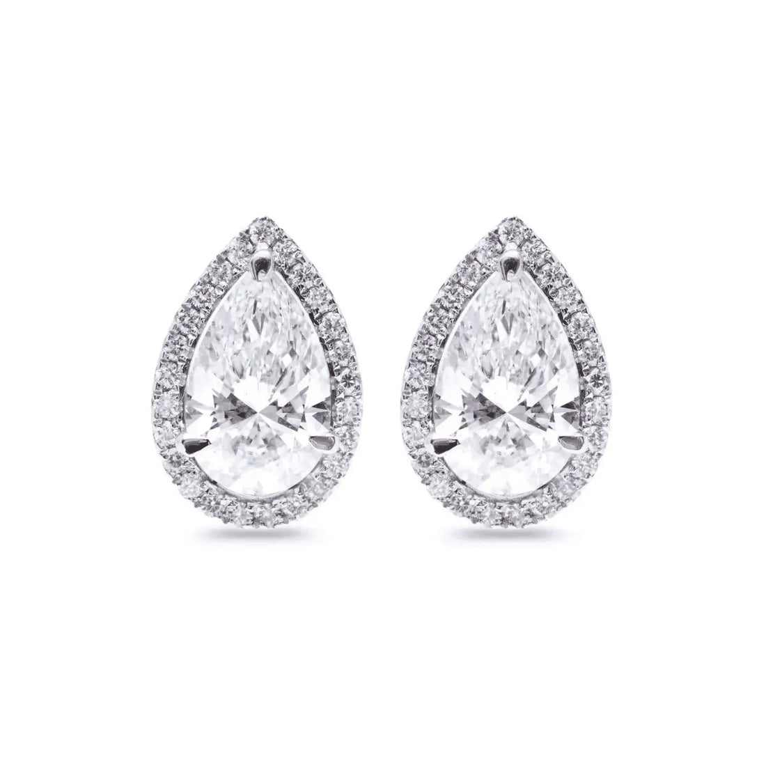 1.9 Carat Sophia Pear Diamond Studs