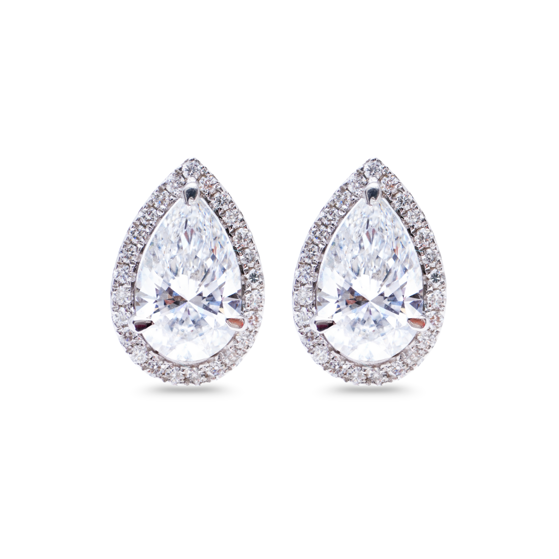 Amelie Pear Diamond Studs