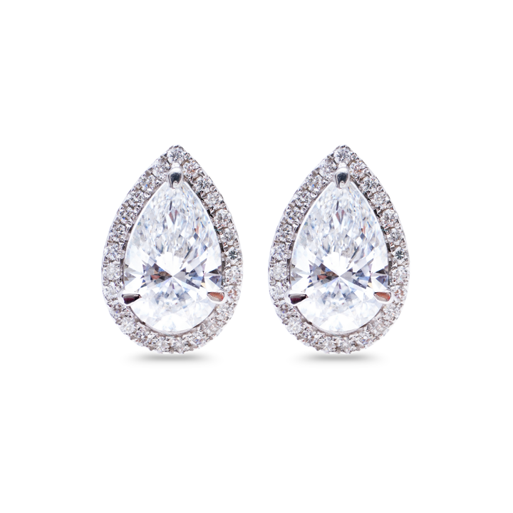 Amelie Pear Diamond Studs