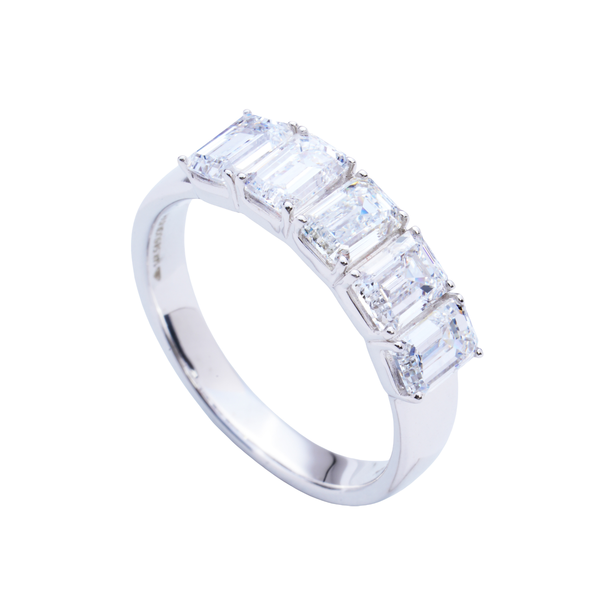 Ruth Emerald Diamond Band