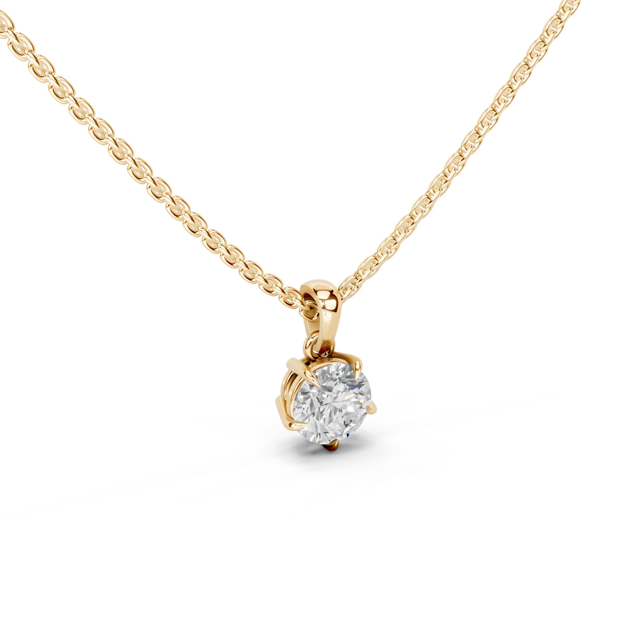 1 Carat Solitaire Drop Pendant