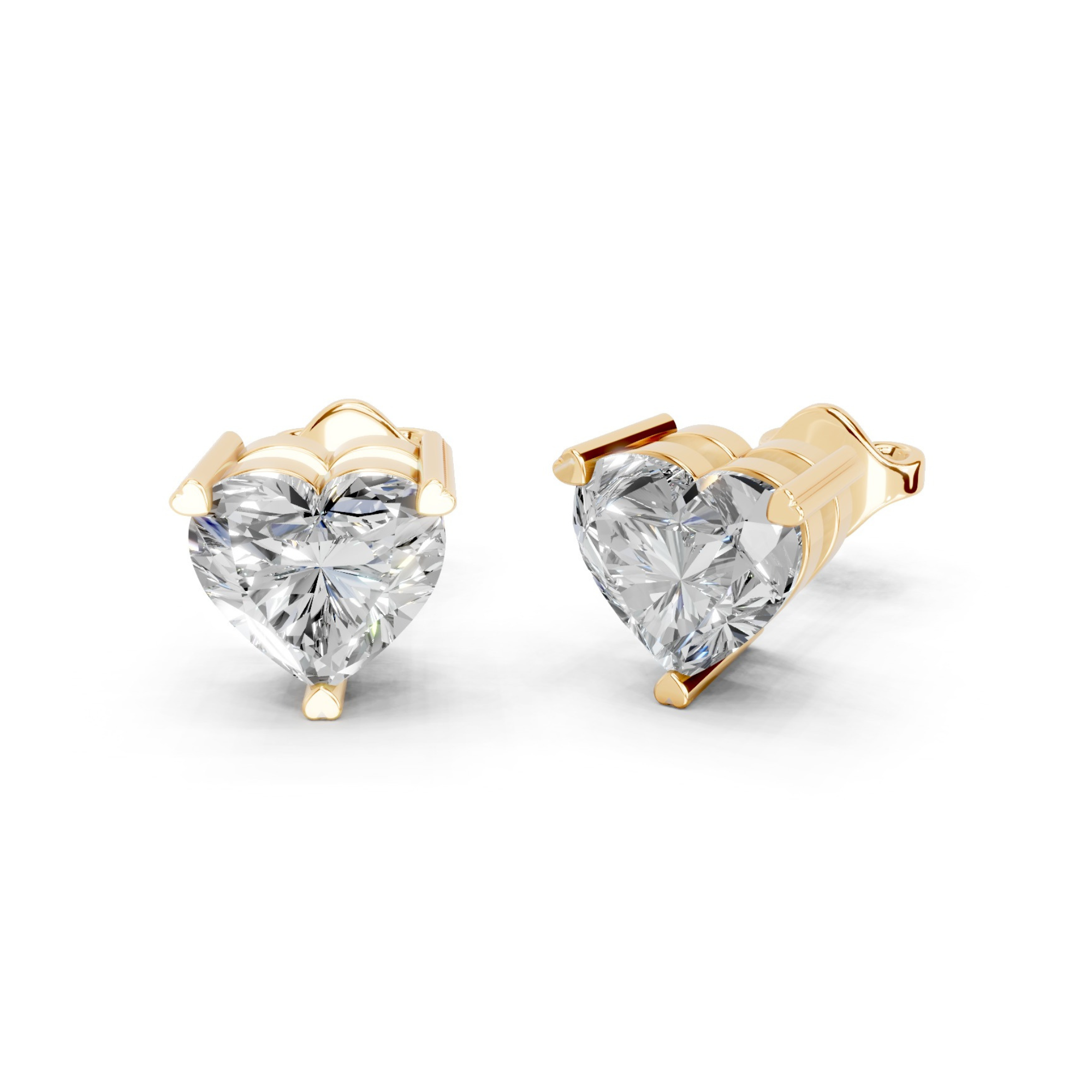 1 Carat Cassiopeia Heart Sparkle Diamond Studs