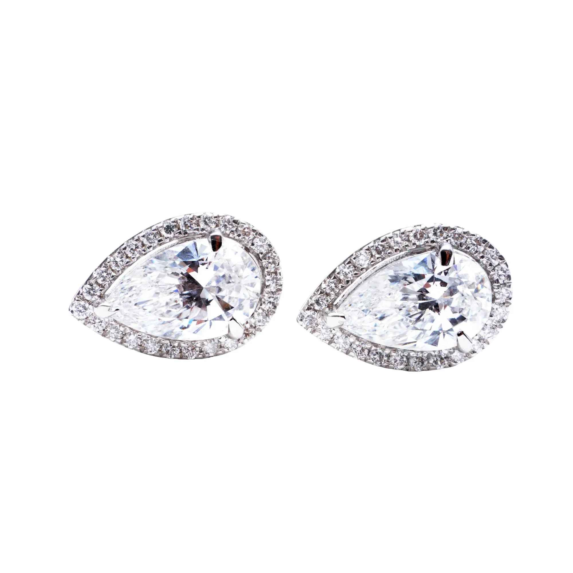 1.9 Carat Sophia Pear Diamond Studs