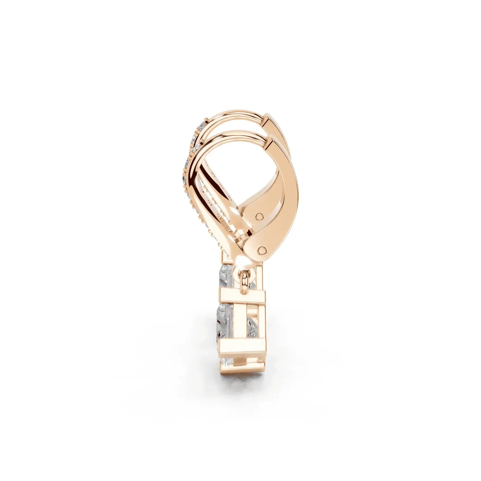 2.2 Carat Princess Cut Solitaire Drops