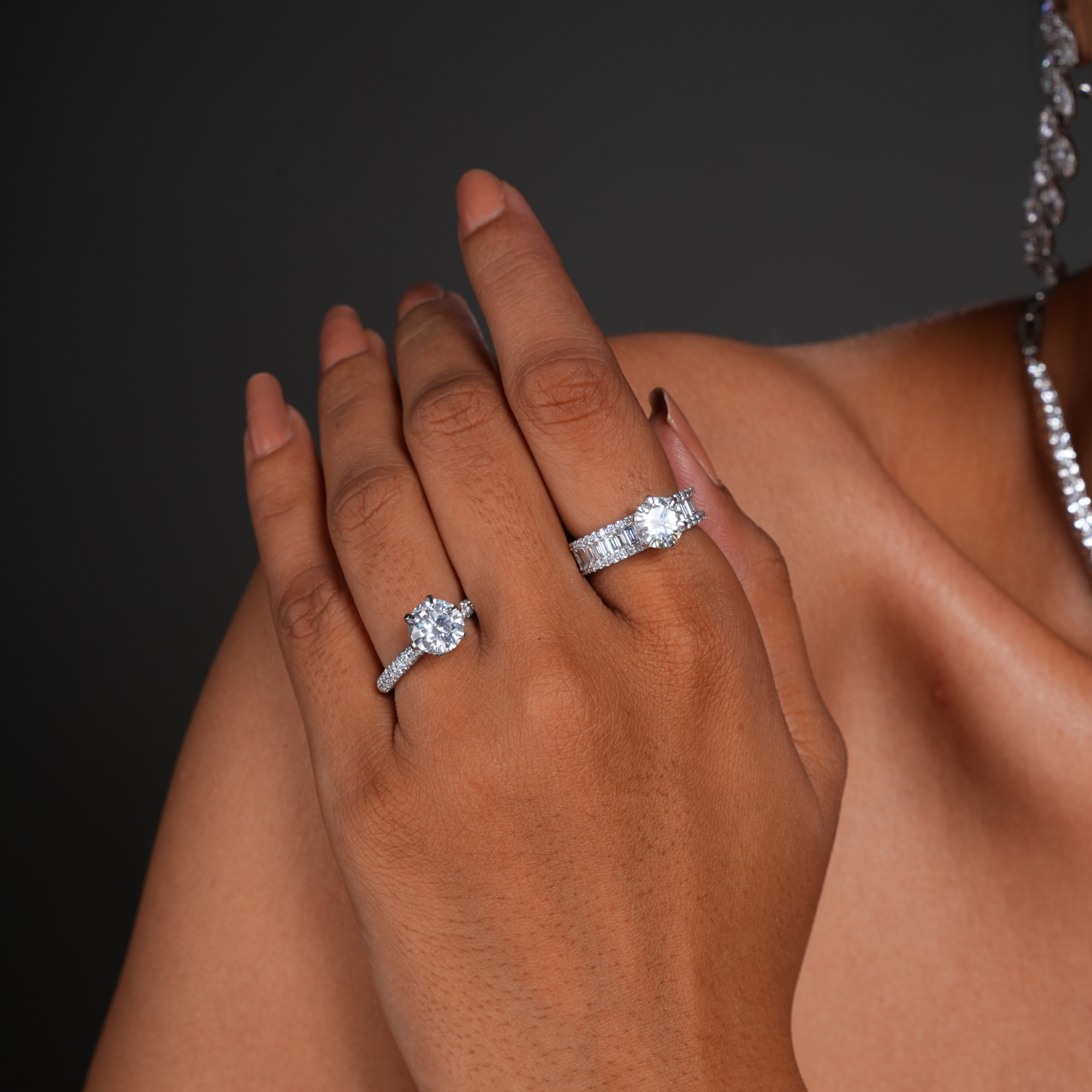 1.5 CT Astral Round Engagement Ring