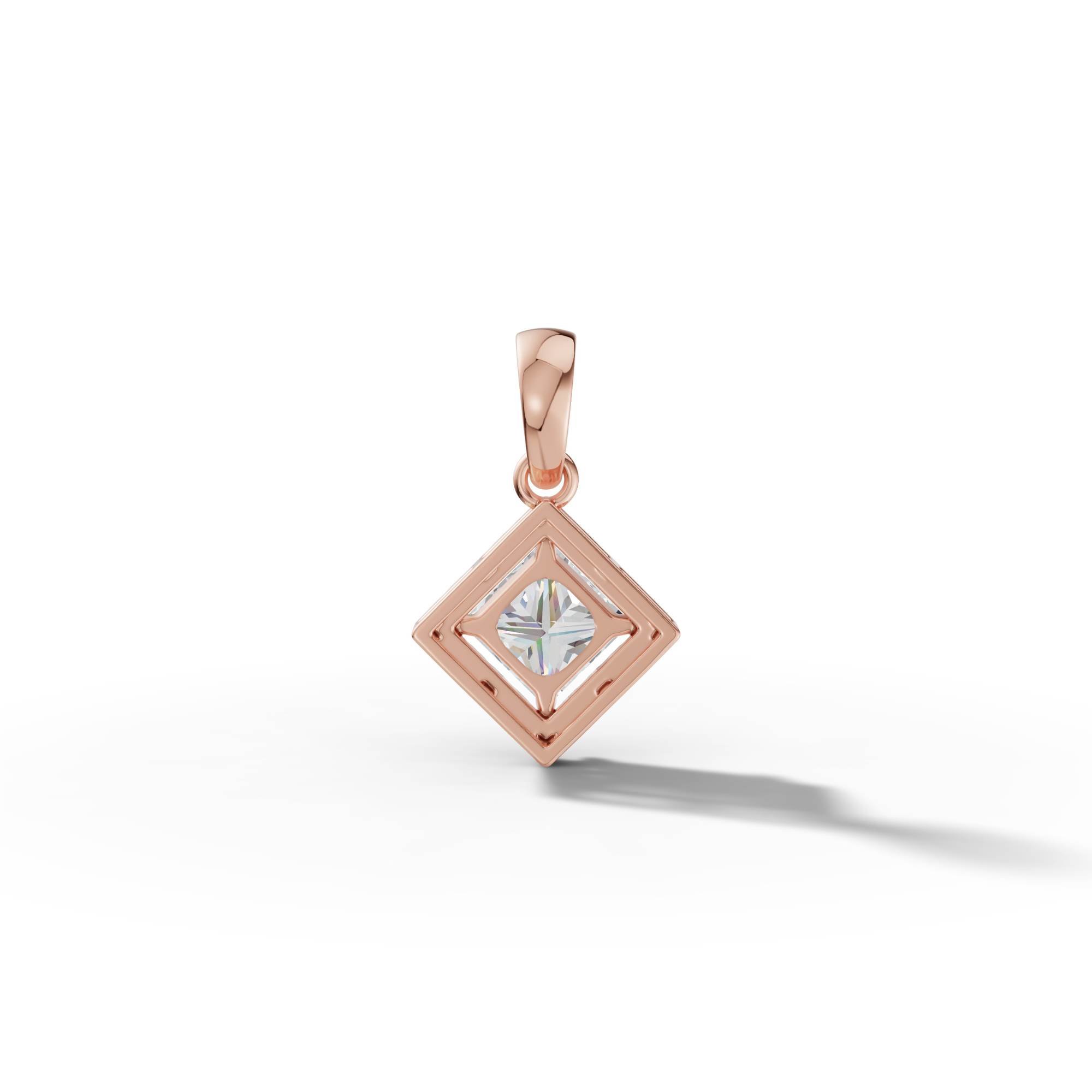 1.5 Carat Regina Princess Cut Solitaire Pendant