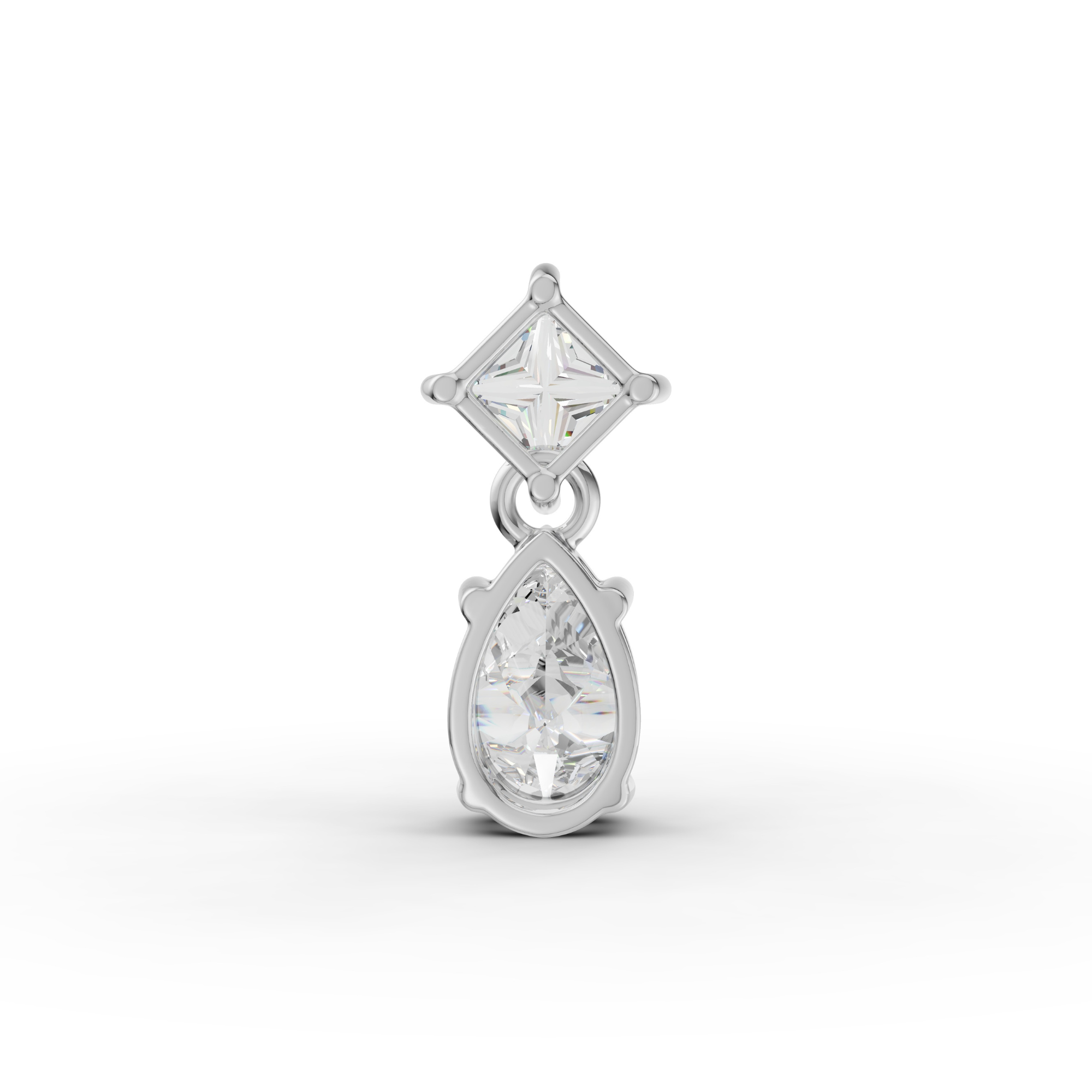 2.9 Carat Dual Celeste Charm Solitaire Pendant