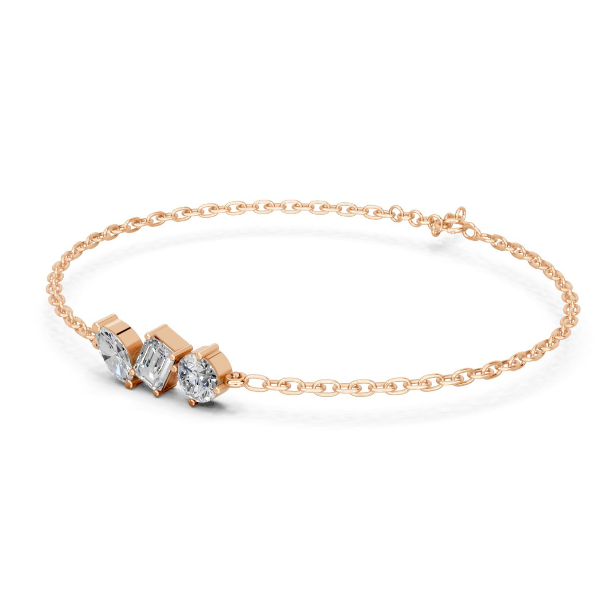 Ethereal Trinity Diamond Bracelet