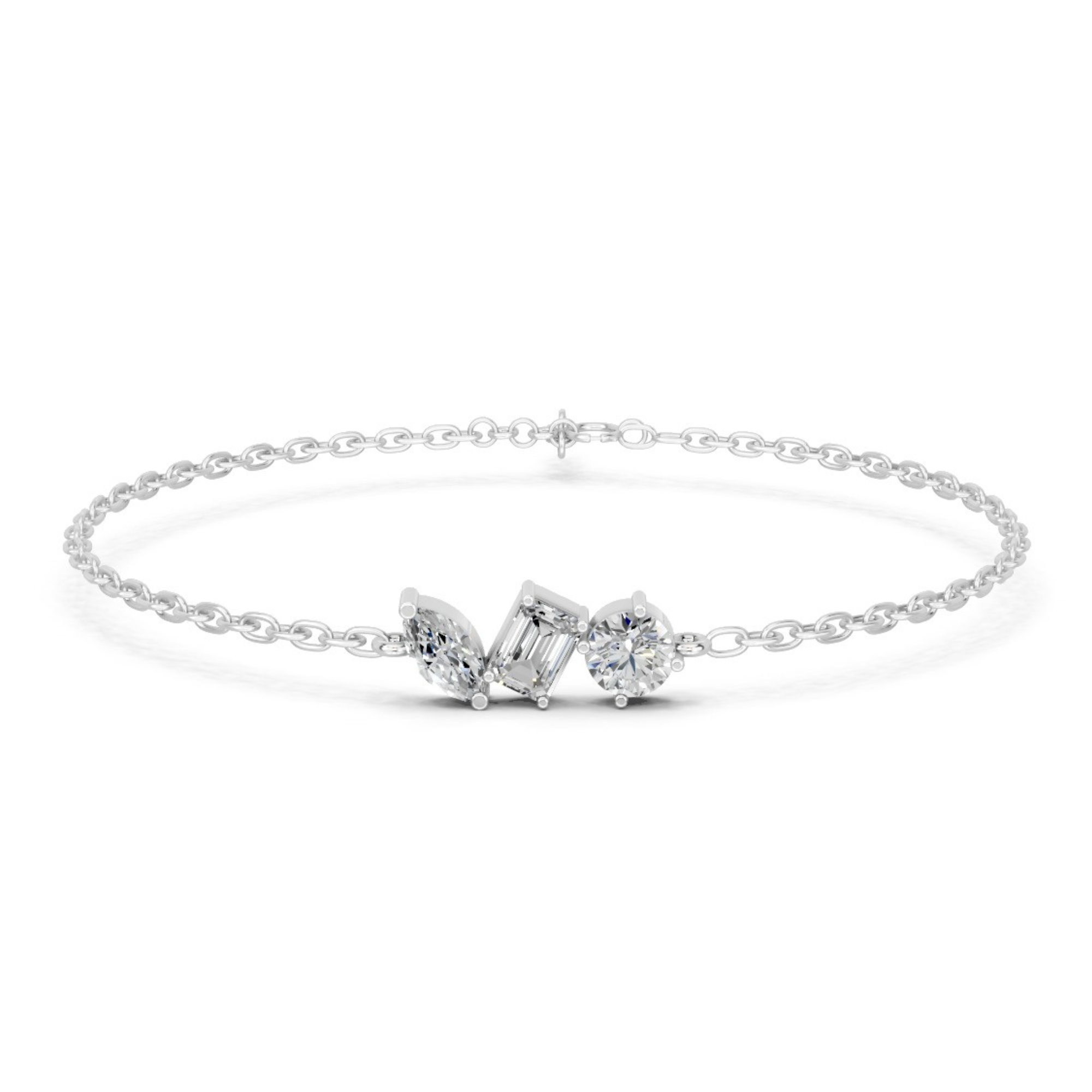 Ethereal Trinity Diamond Bracelet
