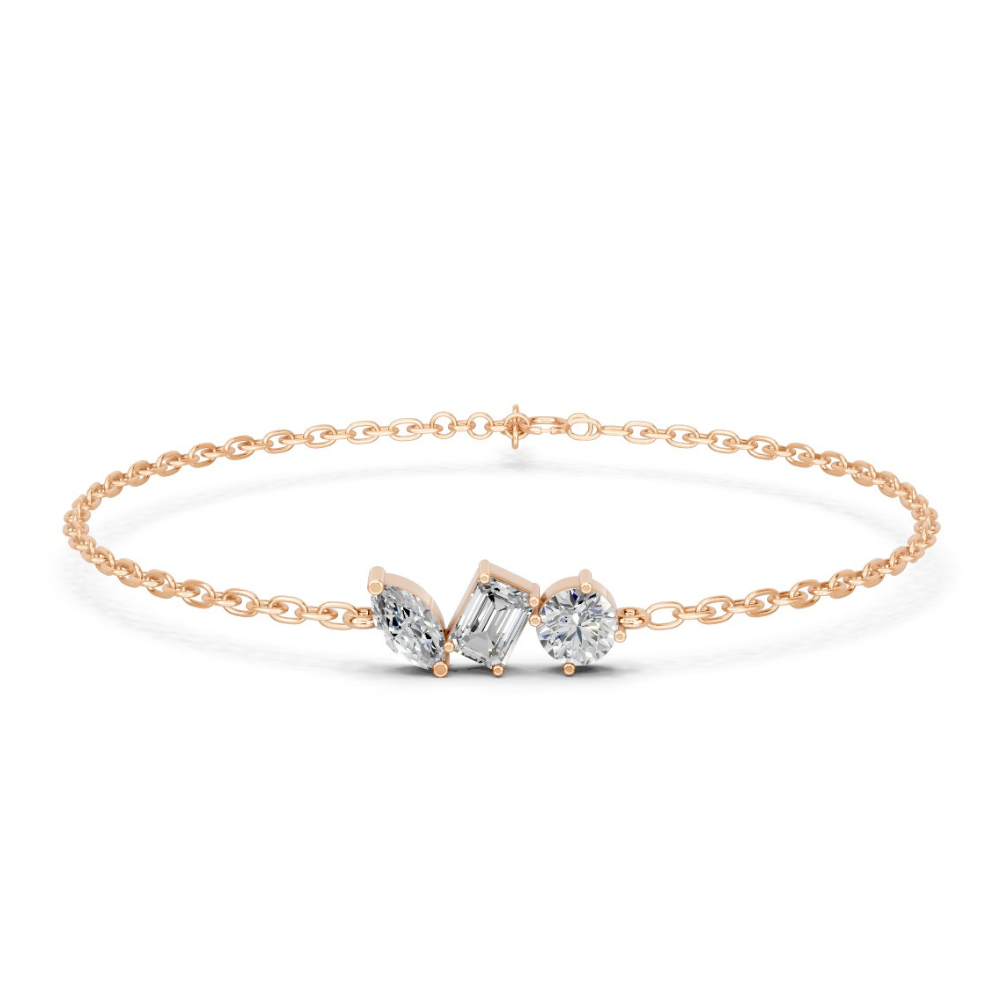 Ethereal Trinity Diamond Bracelet