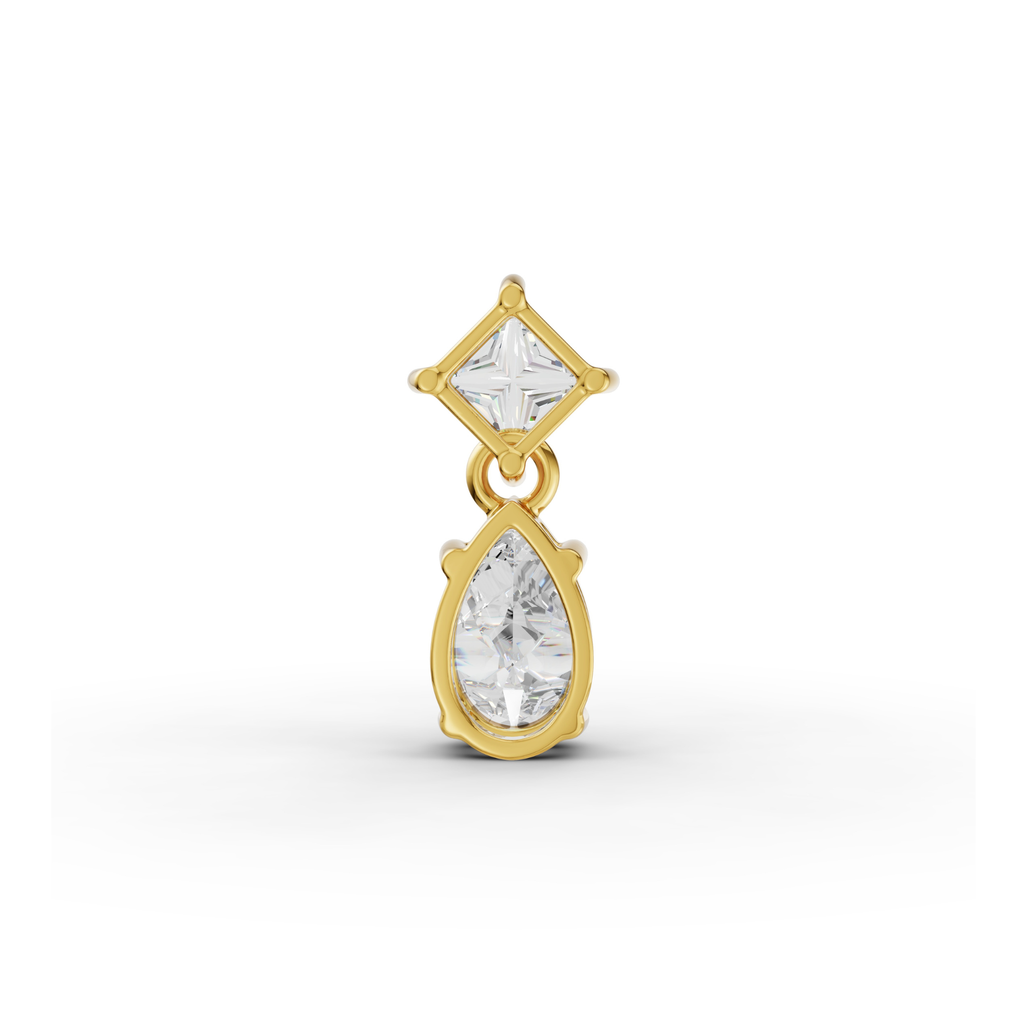 2.9 Carat Dual Celeste Charm Solitaire Pendant