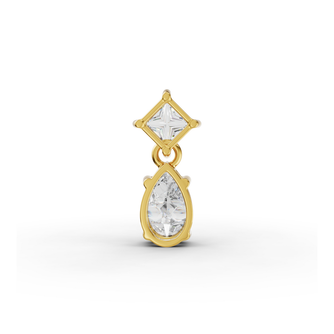 Dual Celeste Charm Solitaire Pendant
