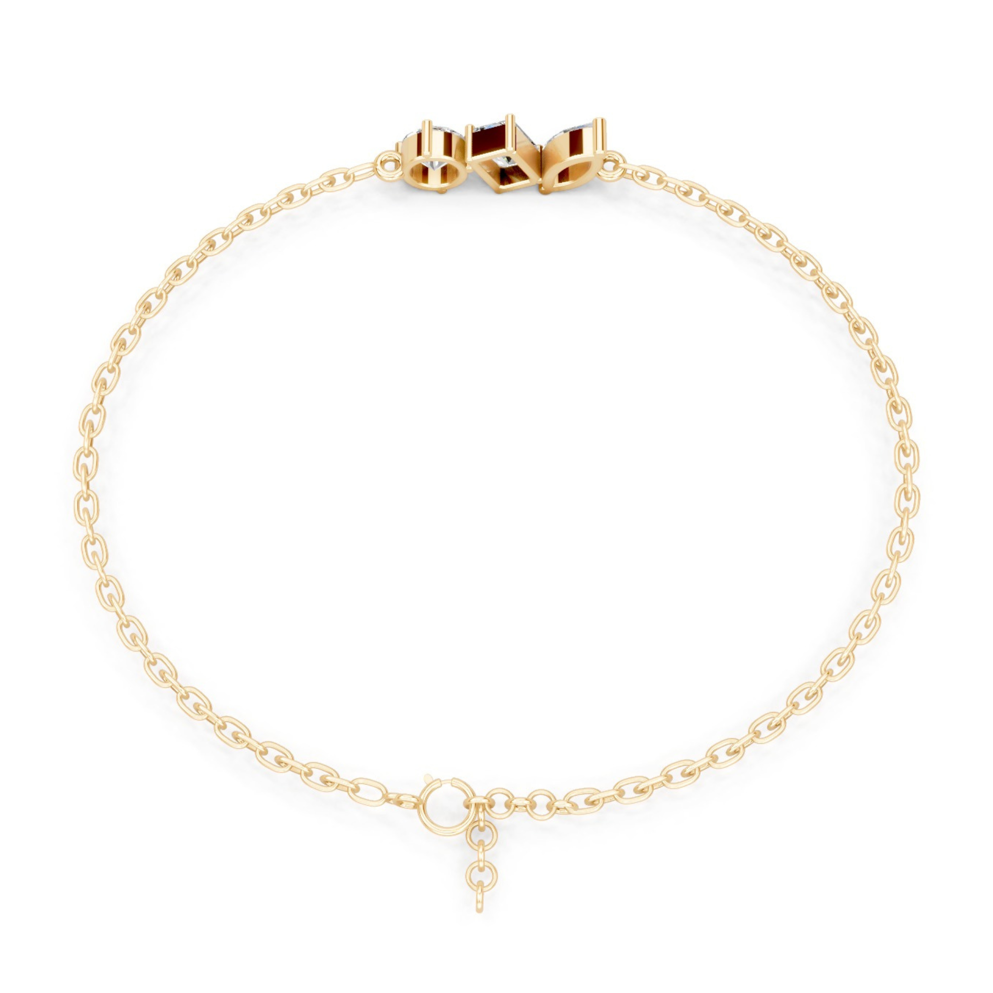 Ethereal Trinity Diamond Bracelet
