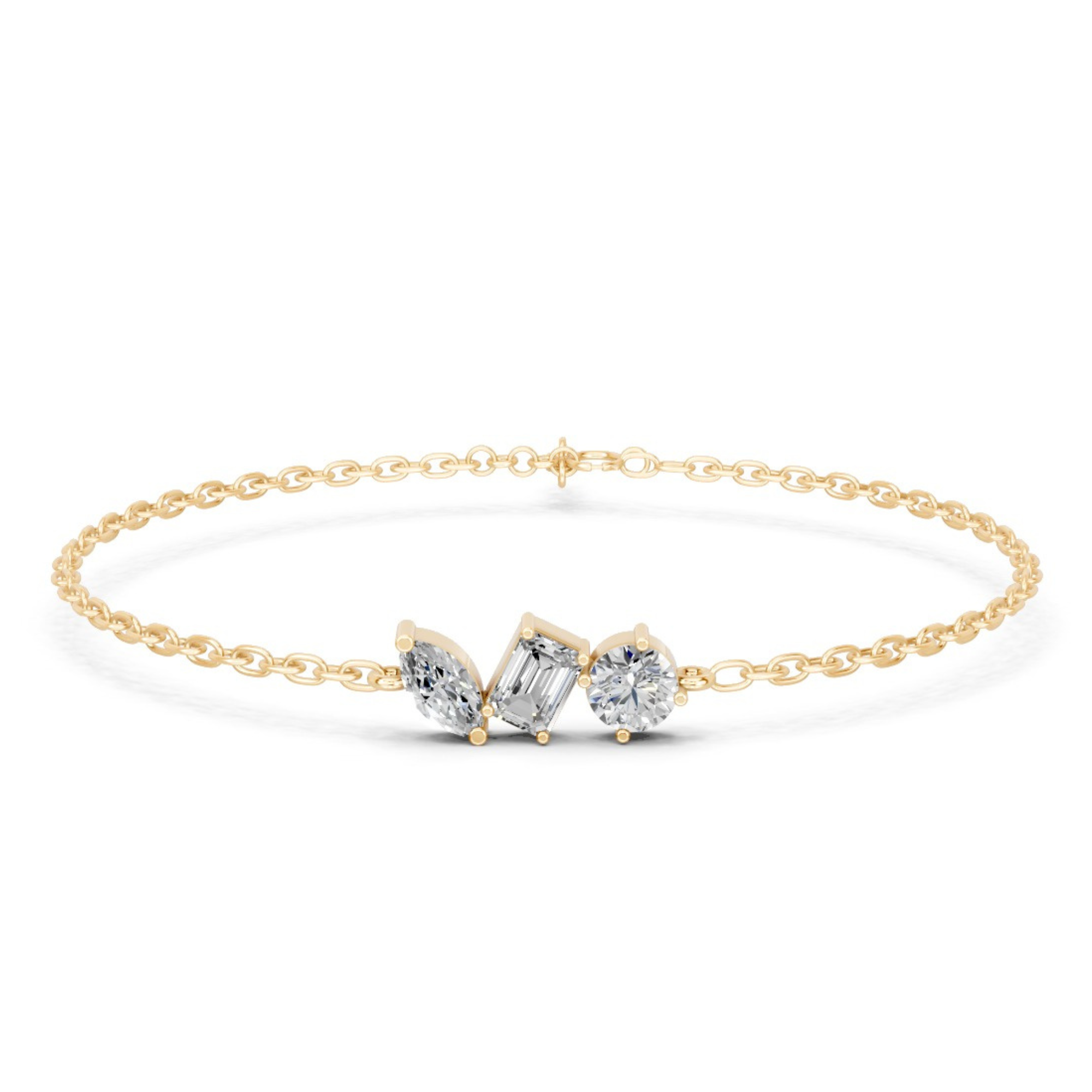 Ethereal Trinity Diamond Bracelet