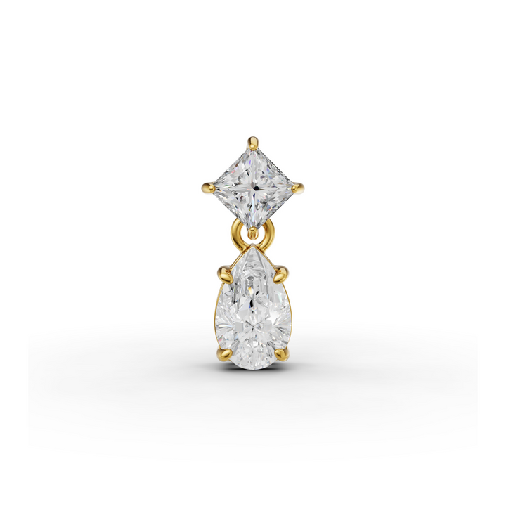 Dual Celeste Charm Solitaire Pendant