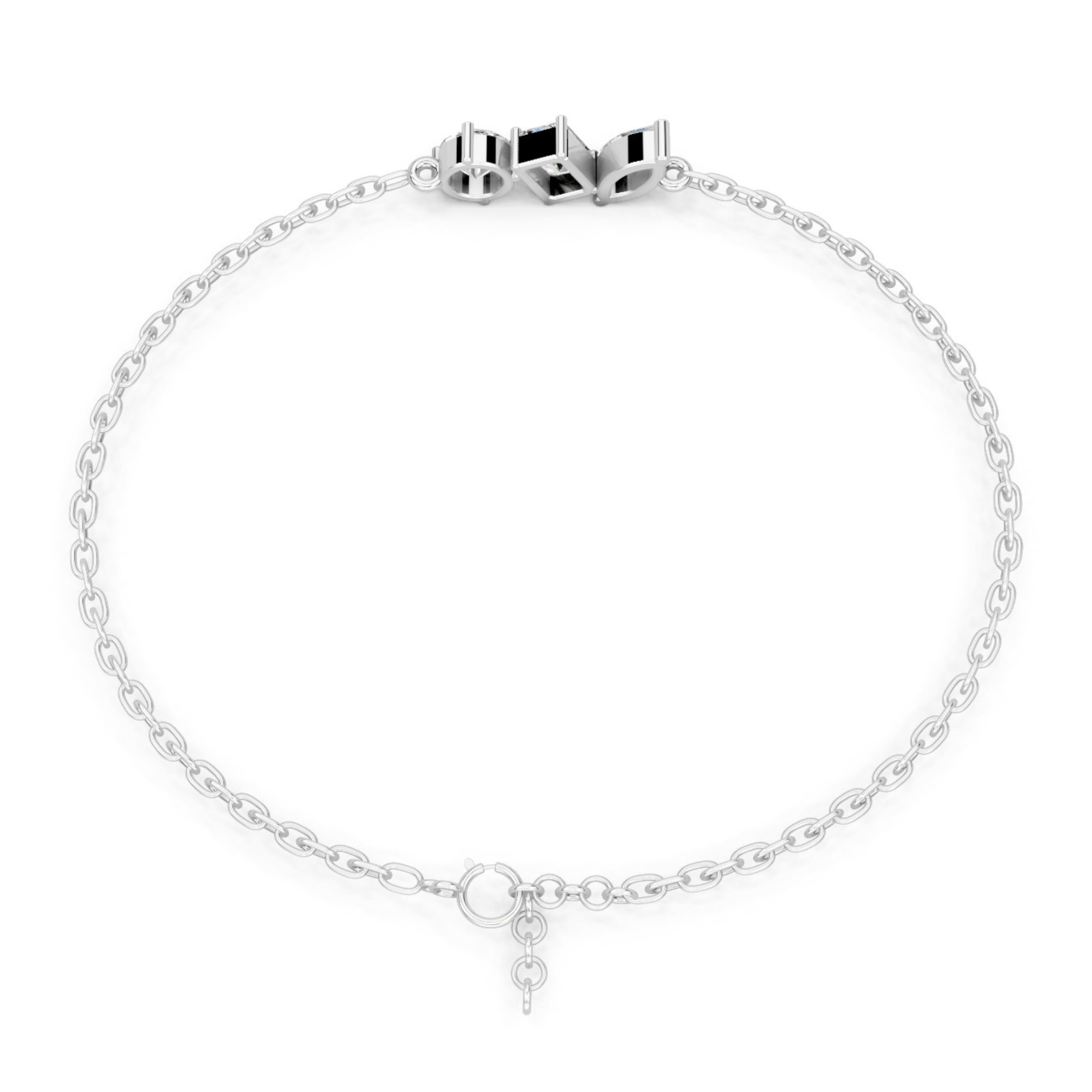 Ethereal Trinity Diamond Bracelet