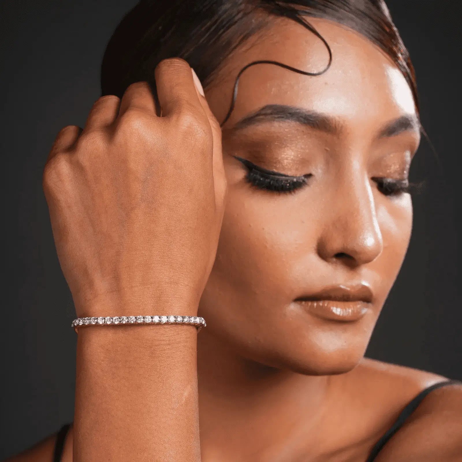 Aristelle Luxe Half Tennis Bracelet