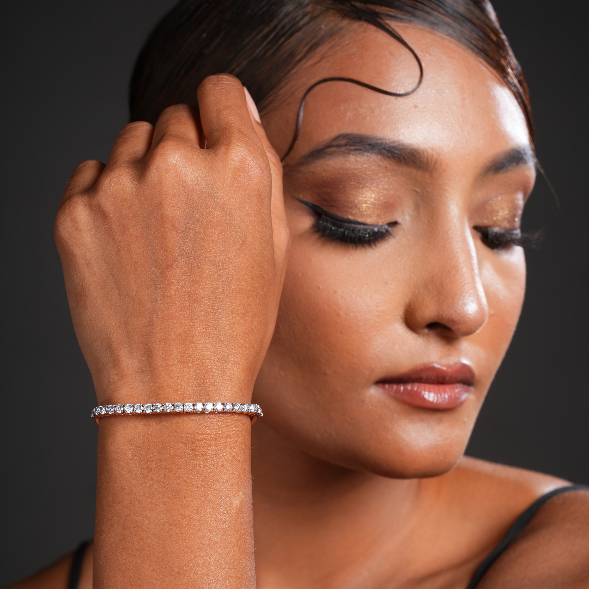 Aristelle Luxe Half Tennis Bracelet