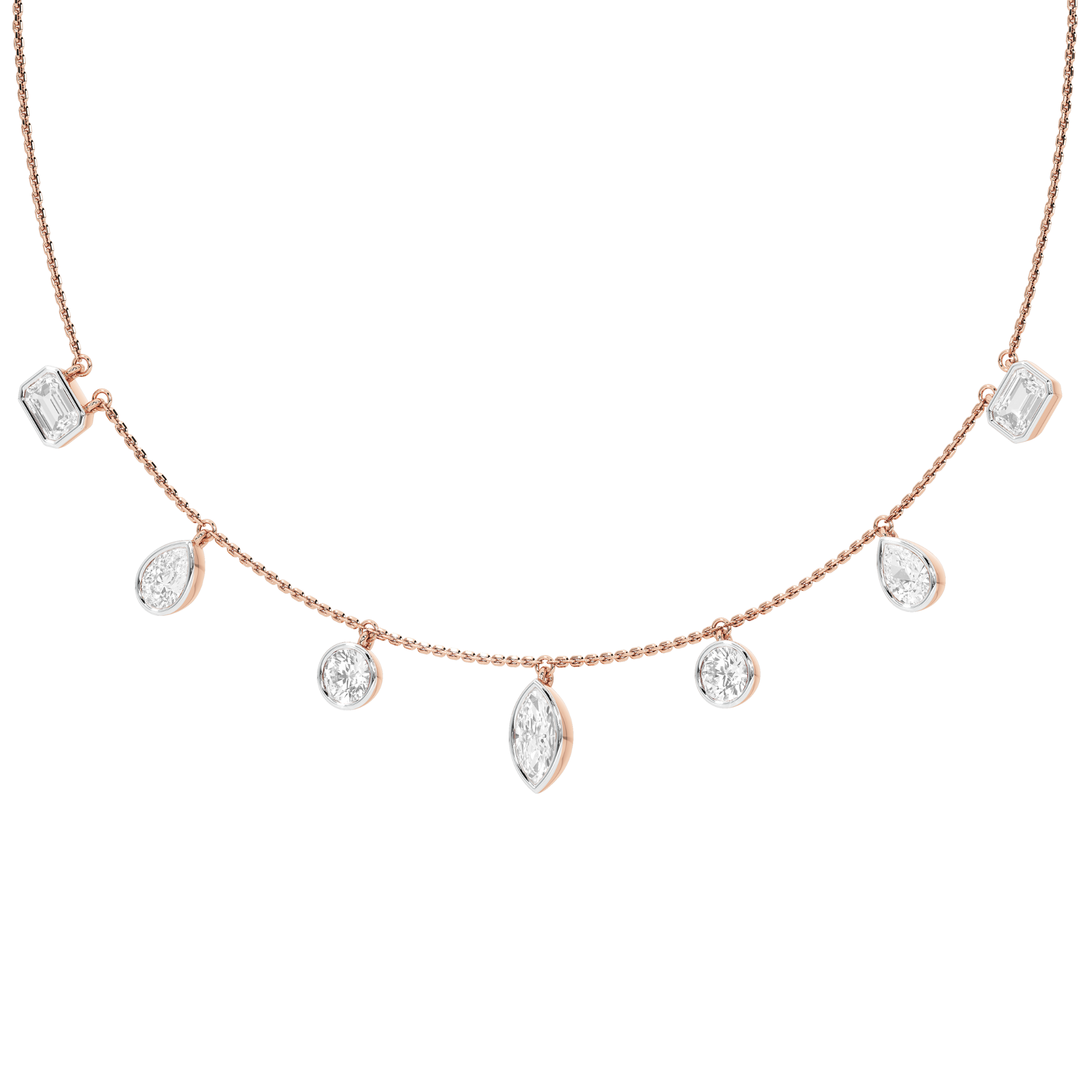 Starry Night Multi Shape Yard Necklace