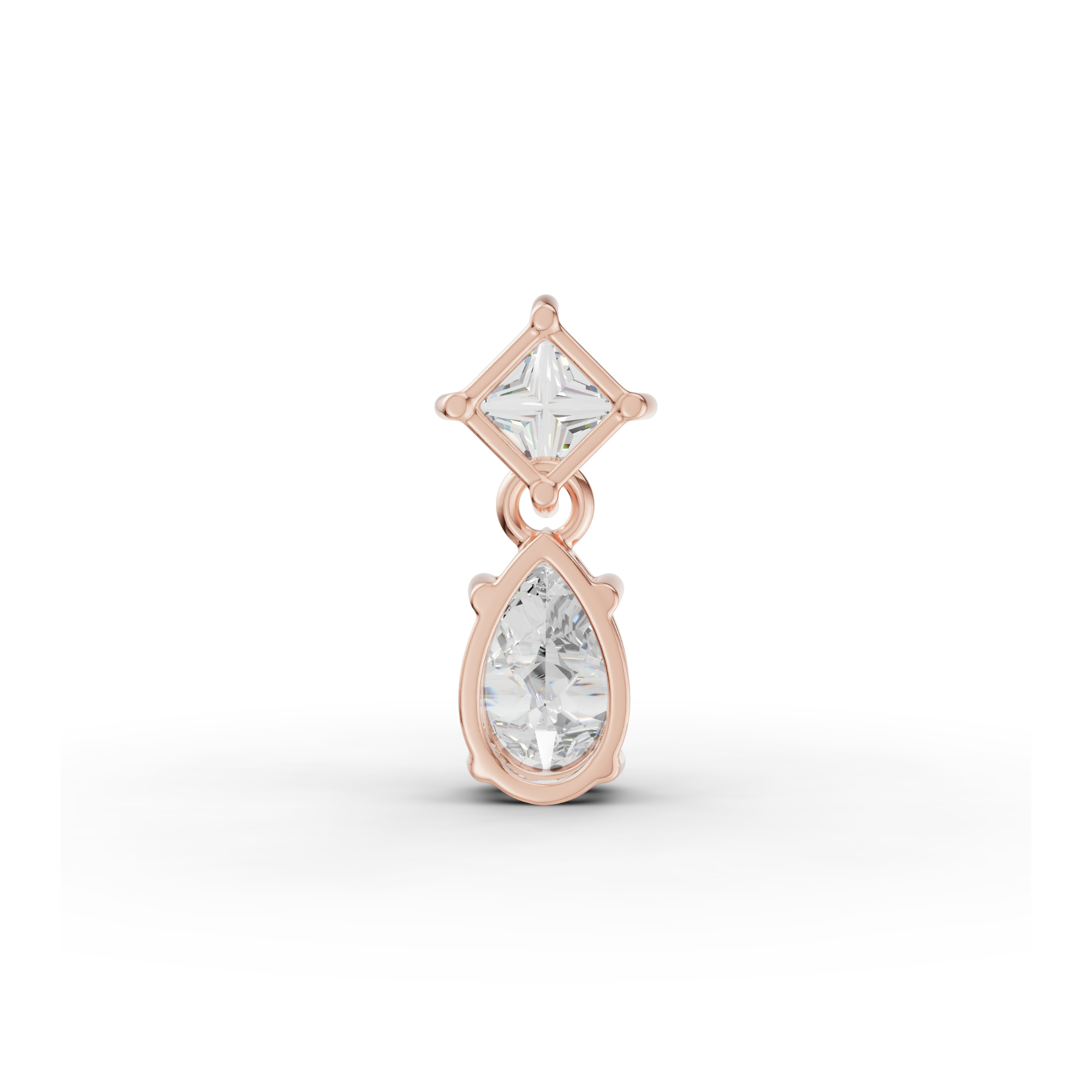 2.9 Carat Dual Celeste Charm Solitaire Pendant
