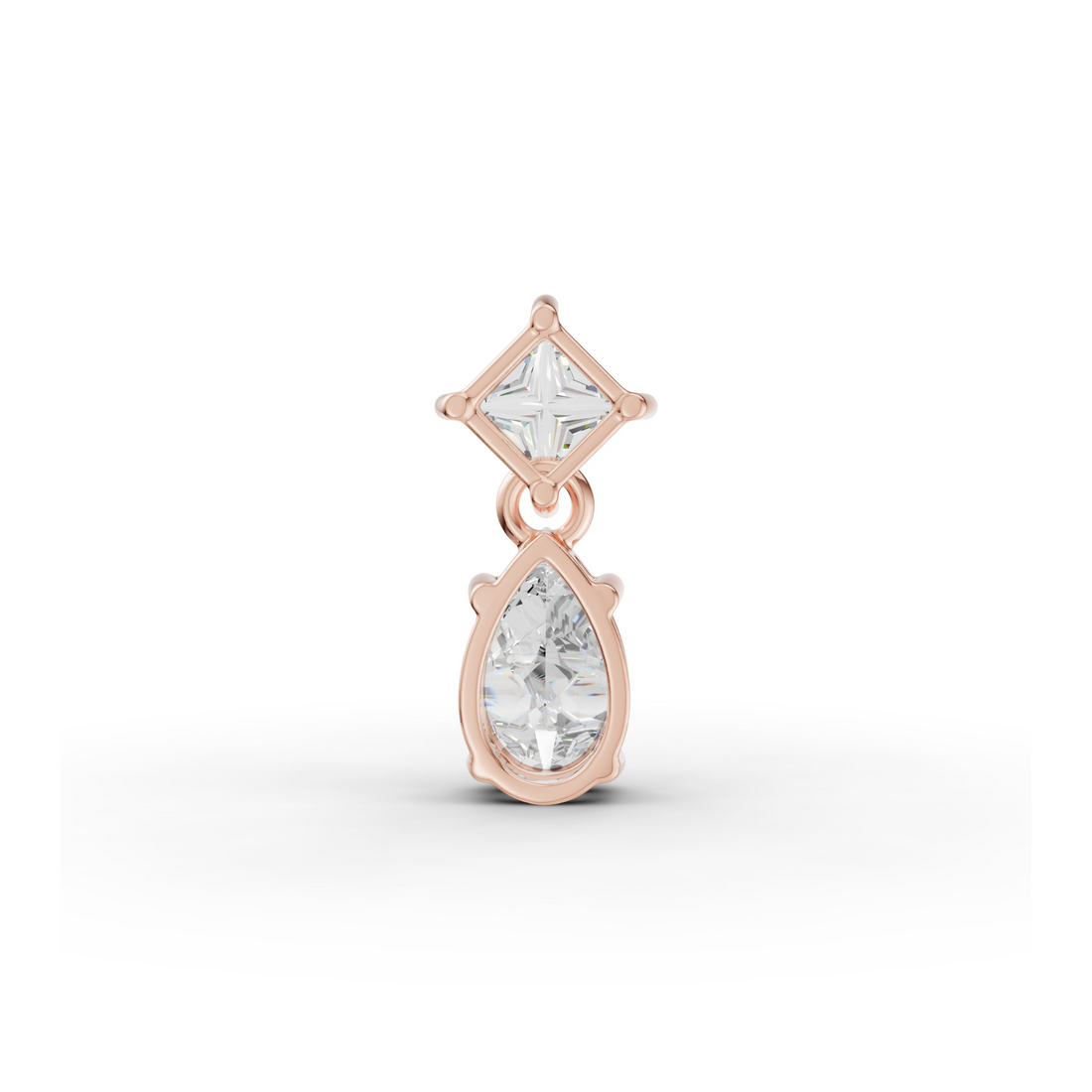 Dual Celeste Charm Solitaire Pendant