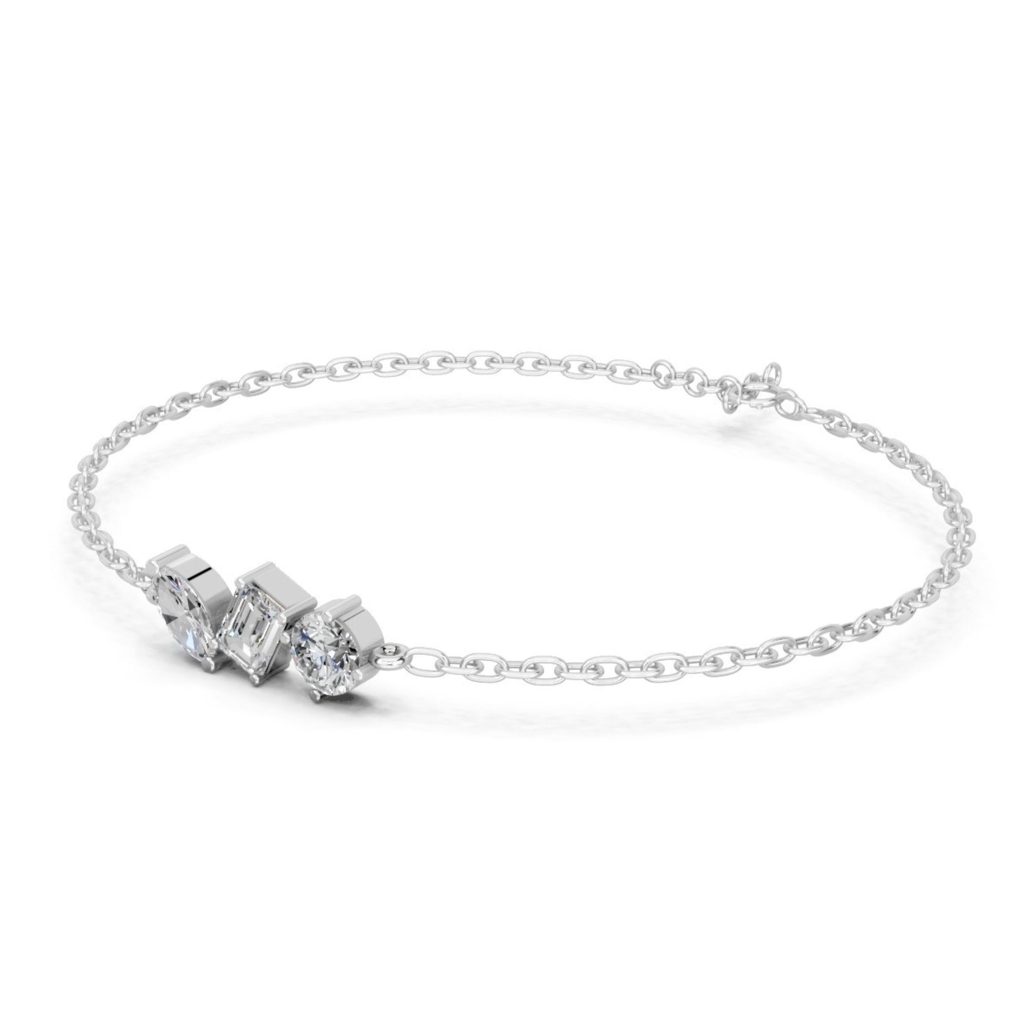 Ethereal Trinity Diamond Bracelet