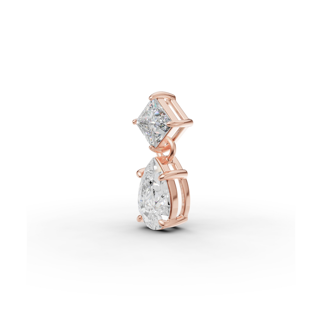Dual Celeste Charm Solitaire Pendant
