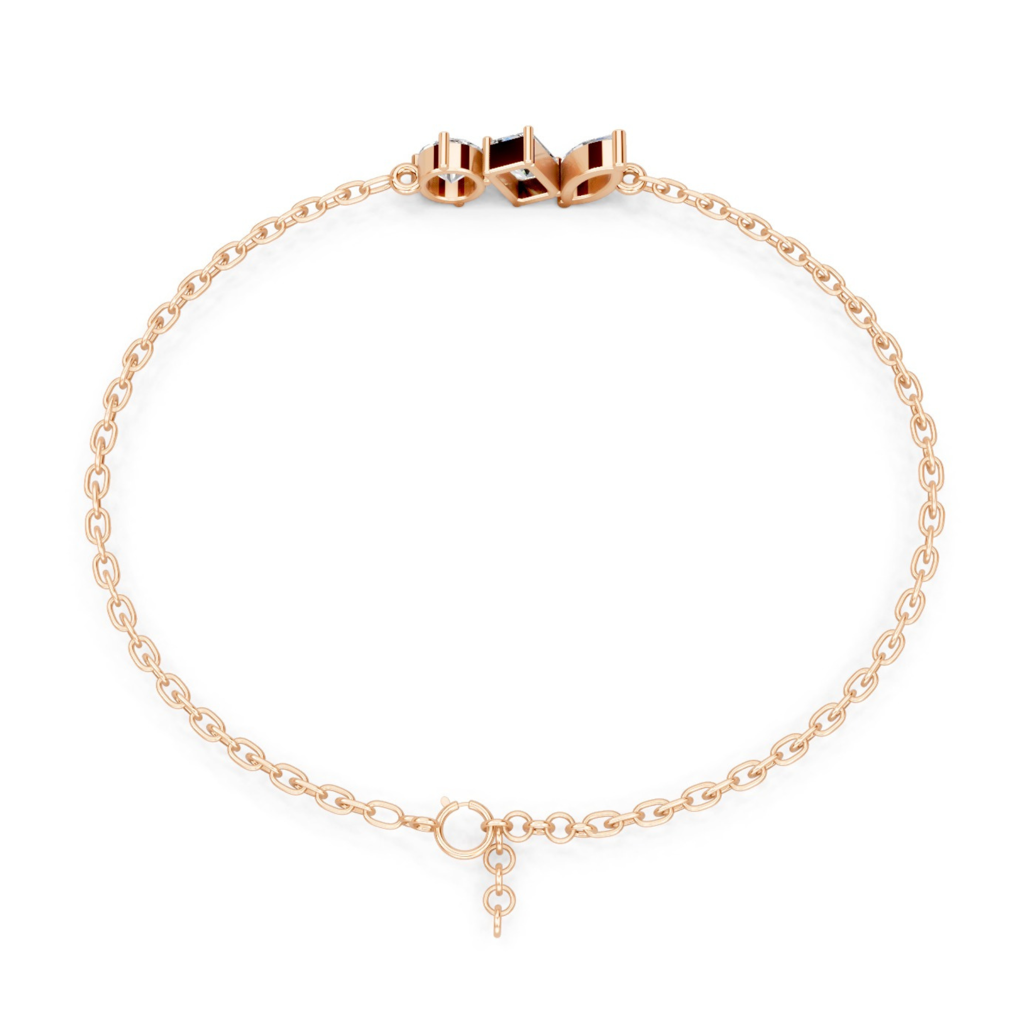 Ethereal Trinity Diamond Bracelet