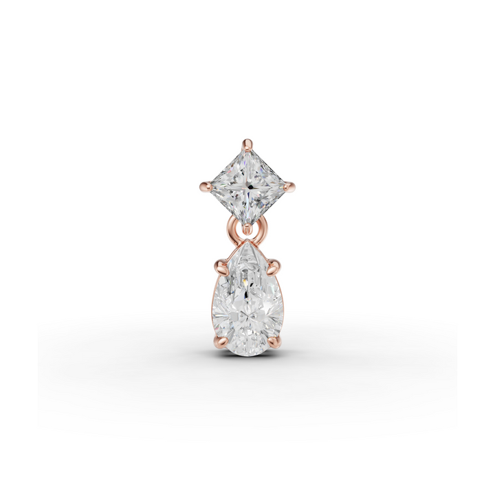 2.9 Carat Dual Celeste Charm Solitaire Pendant