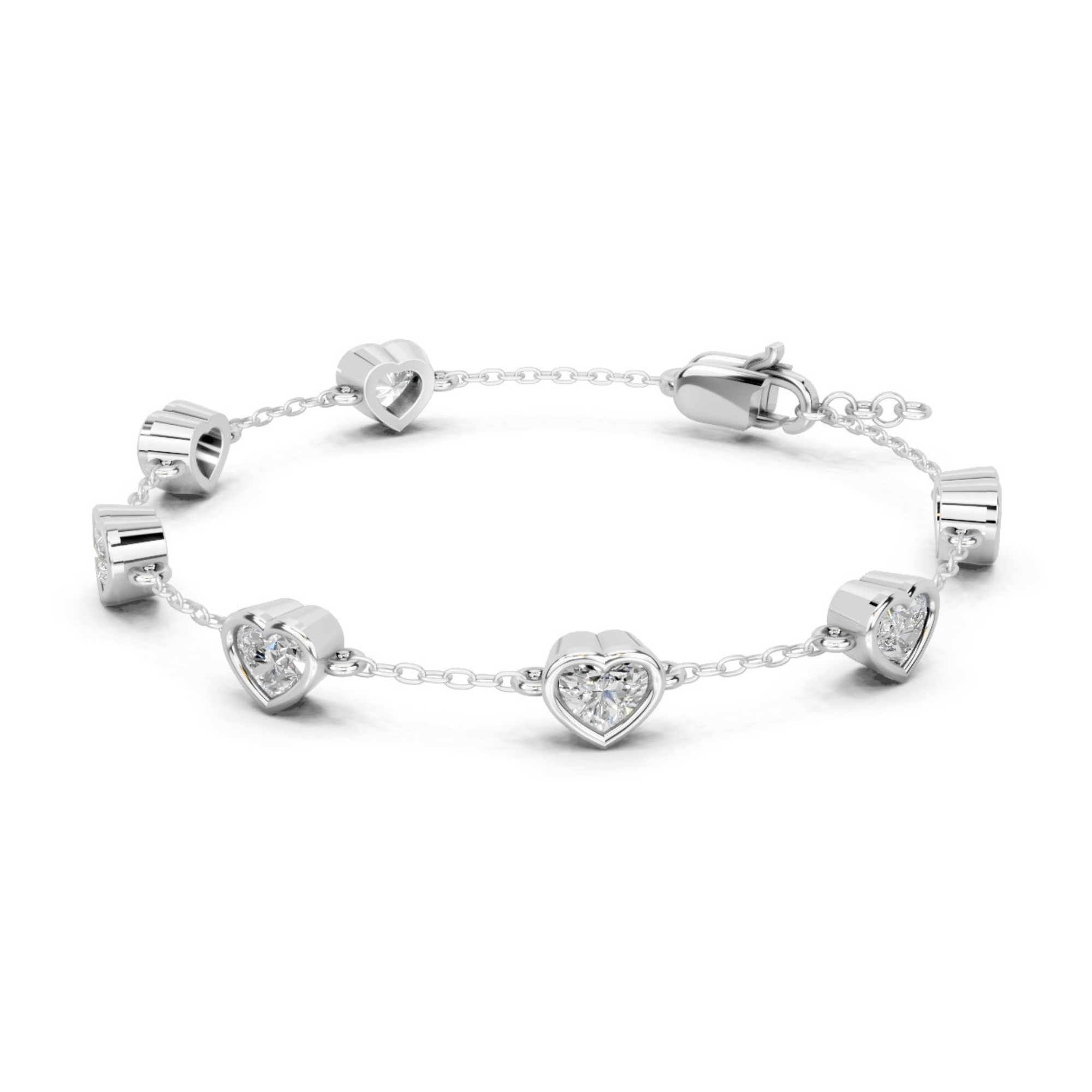 Callista Heart Diamond Bracelet
