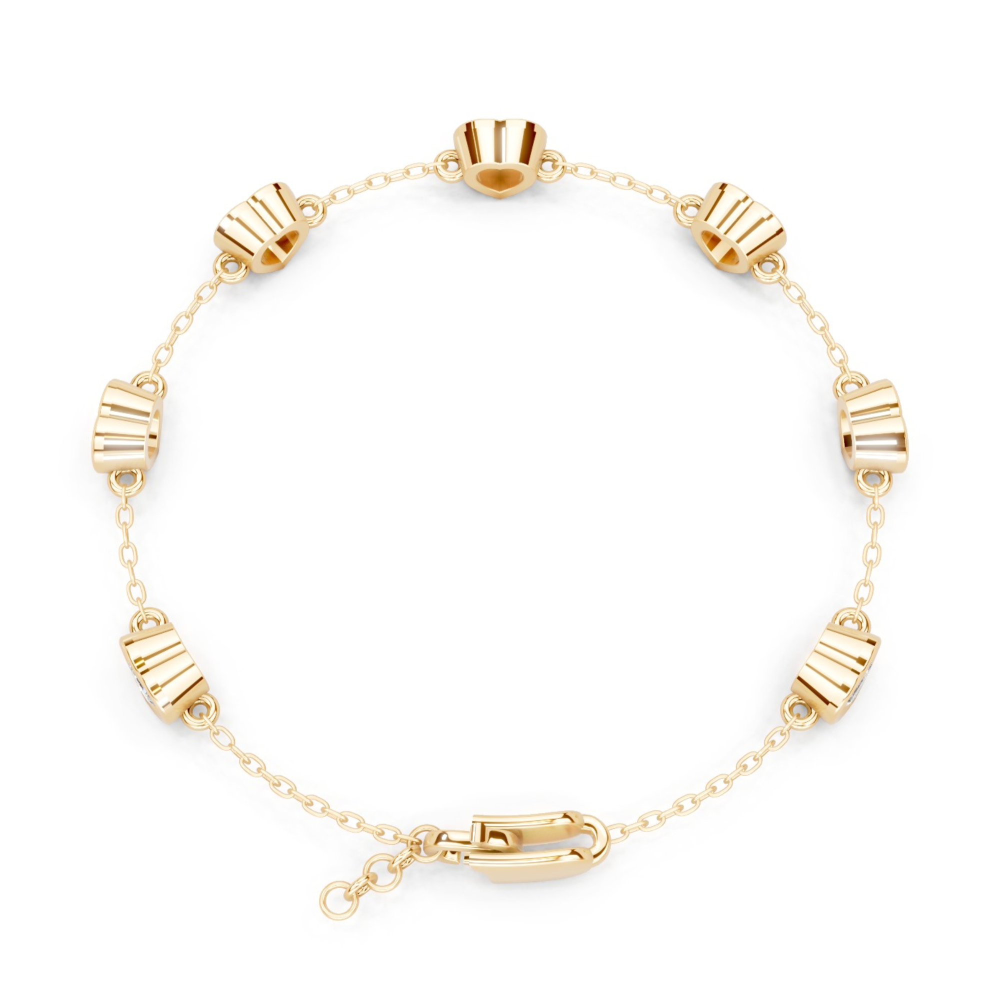 Callista Heart Diamond Bracelet