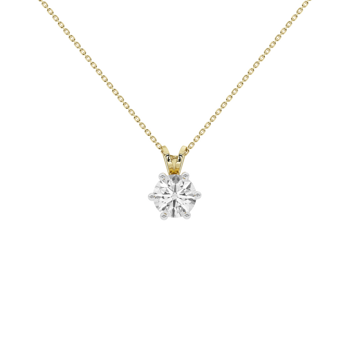 1 Carat 'V' Loop Solitaire Pendant