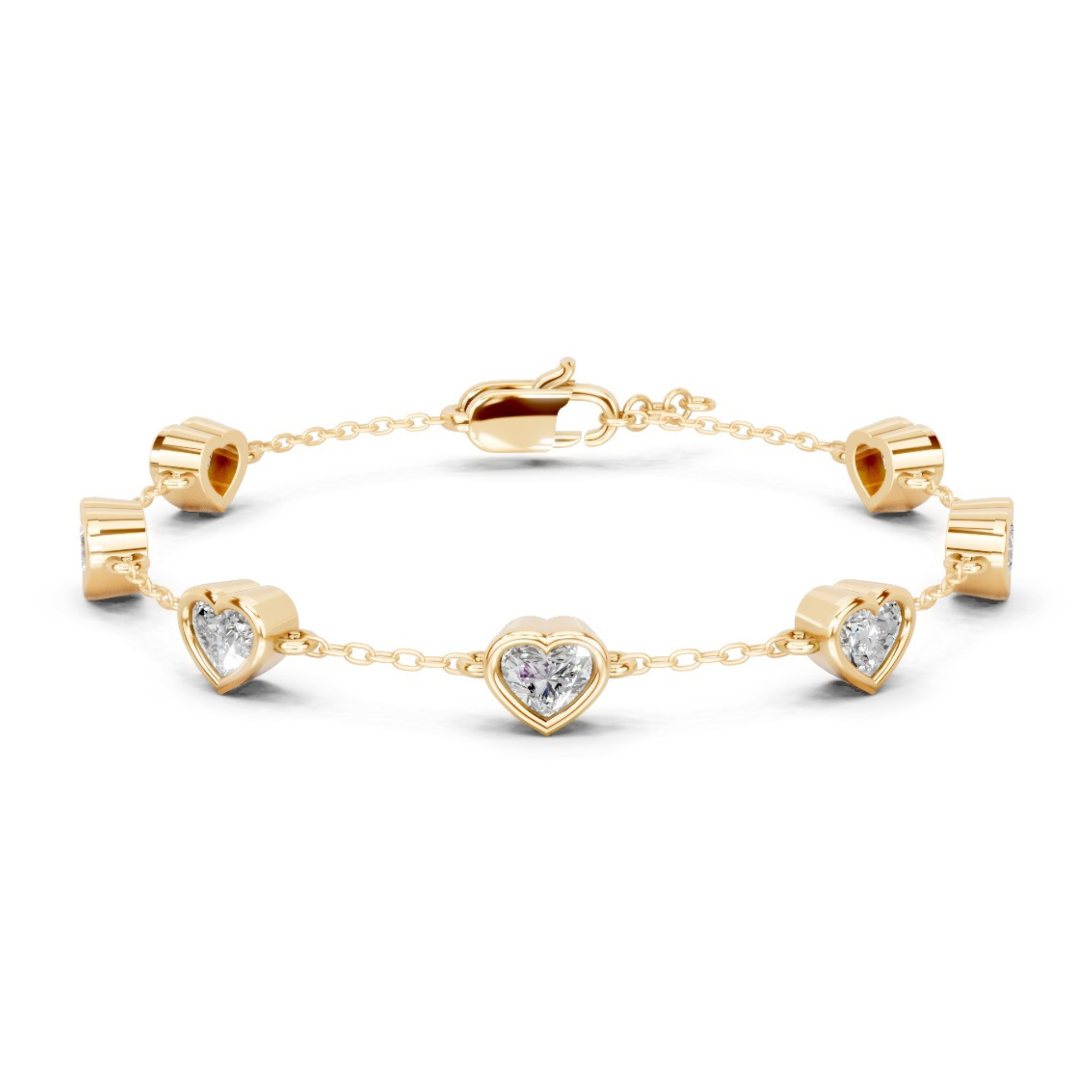 Callista Heart Diamond Bracelet