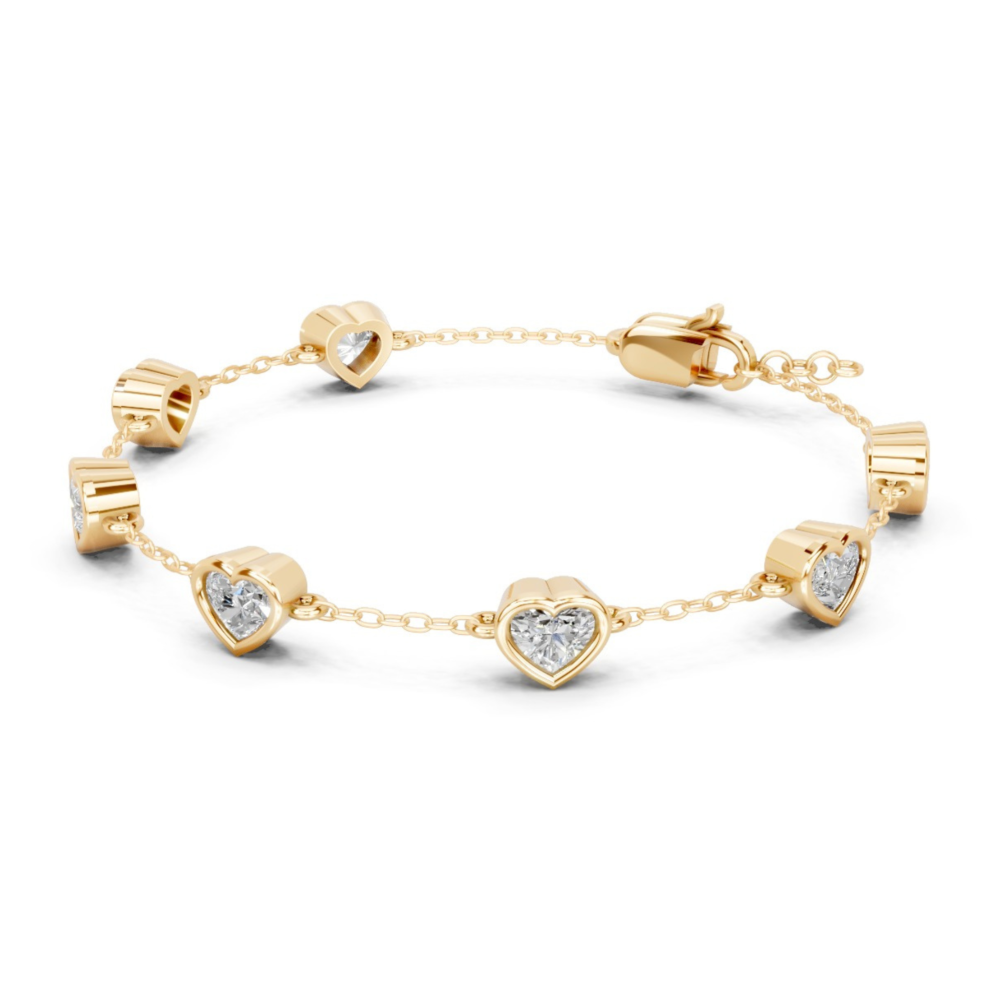 Callista Heart Diamond Bracelet