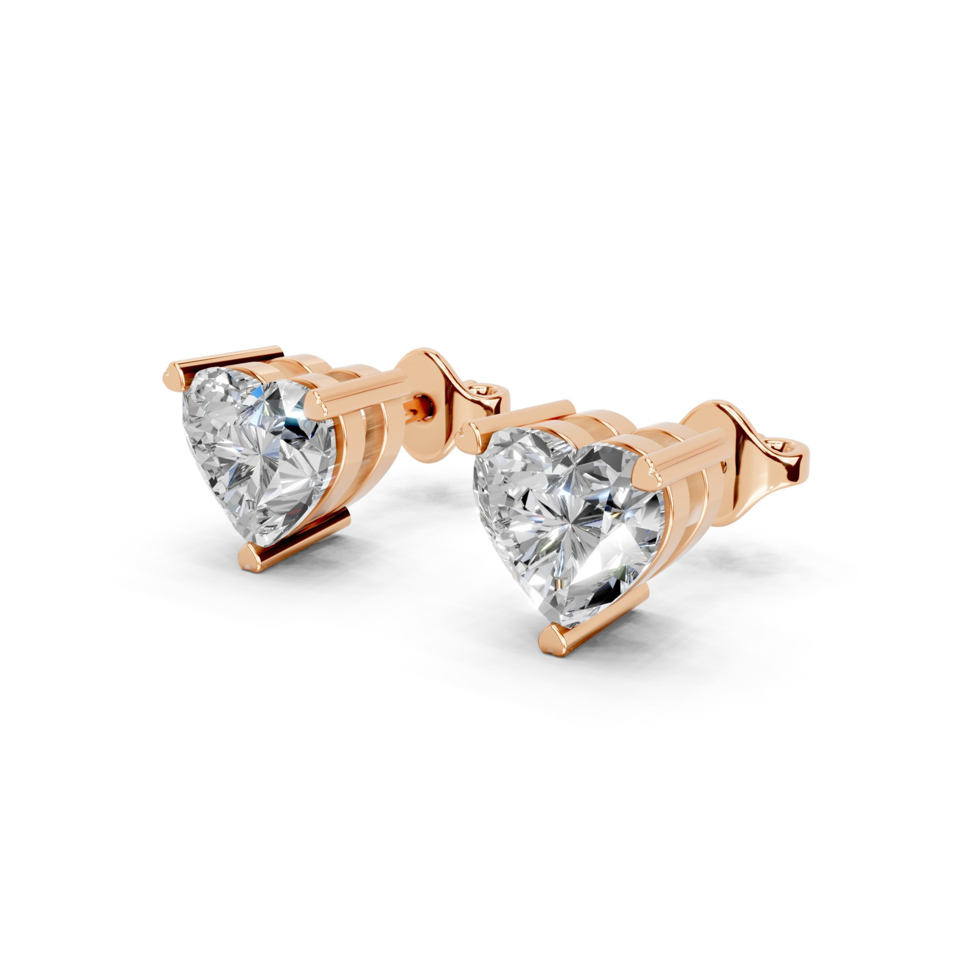 1 Carat Cassiopeia Heart Sparkle Diamond Studs