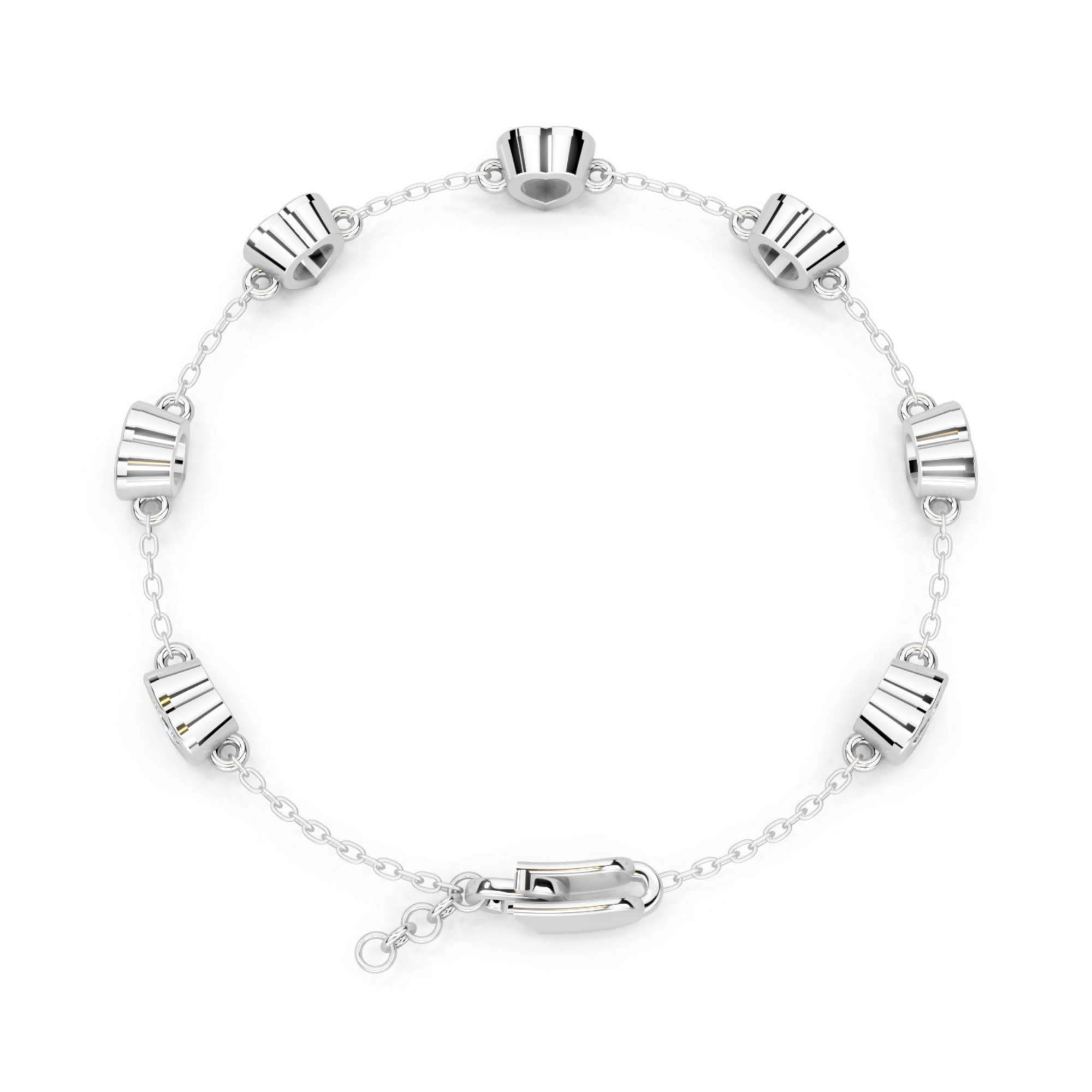 Callista Heart Diamond Bracelet