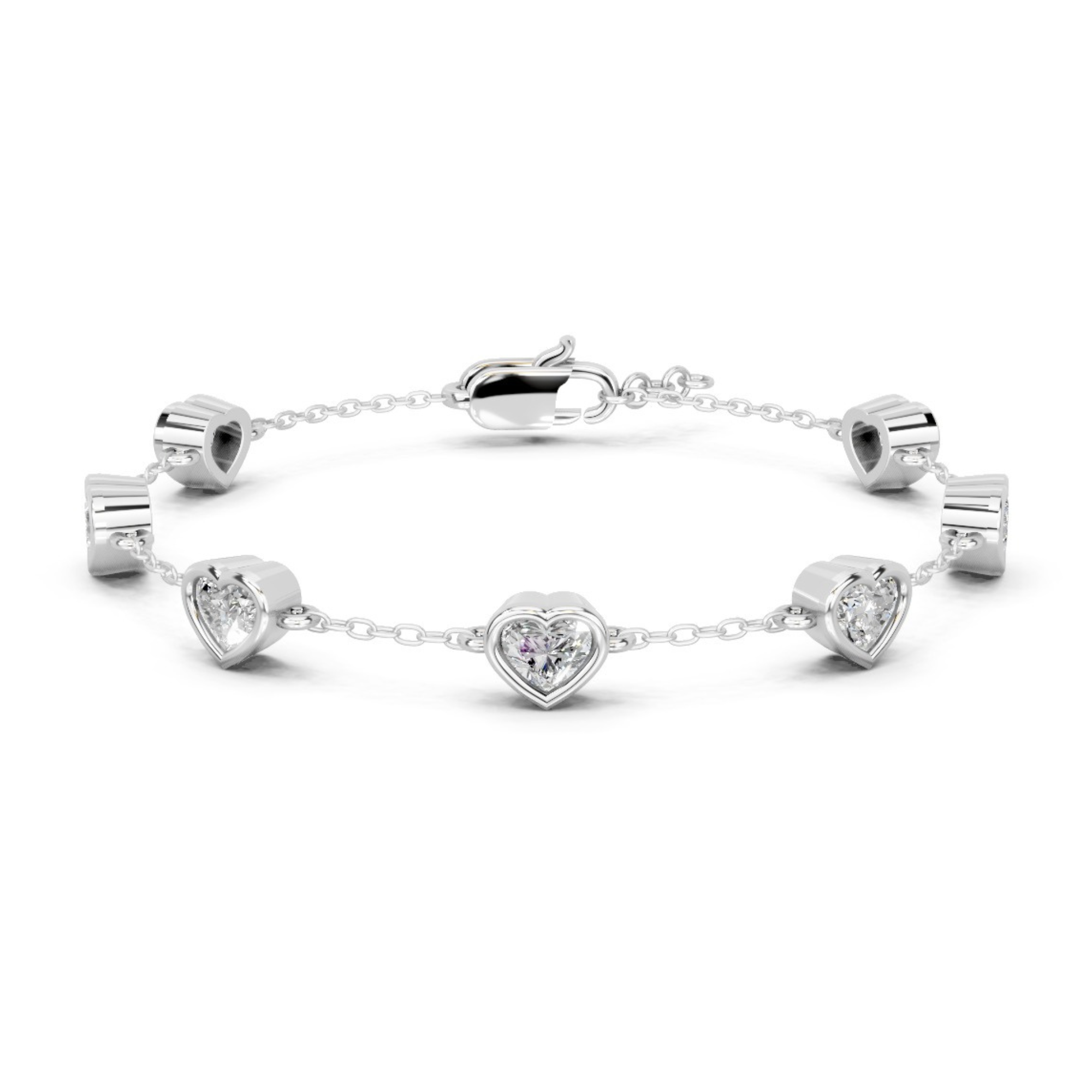 Callista Heart Diamond Bracelet