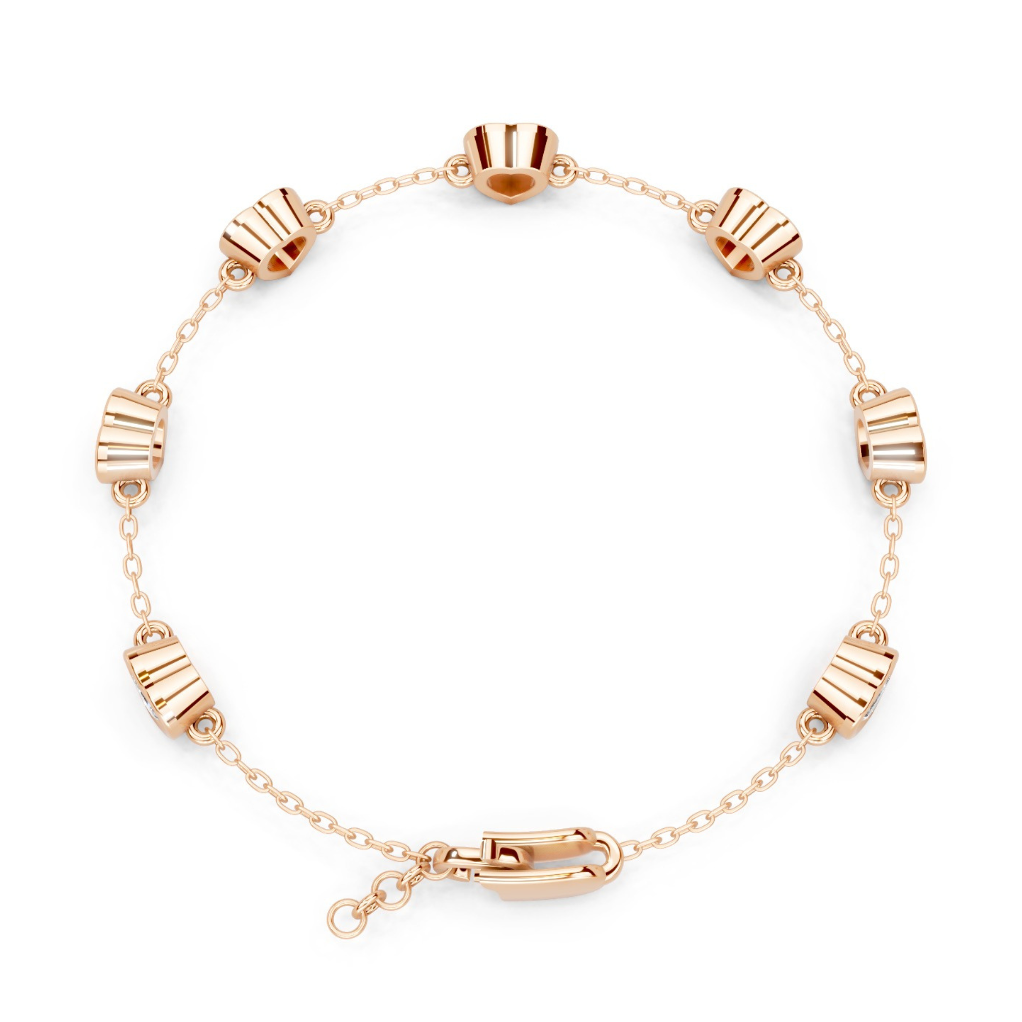 Callista Heart Diamond Bracelet