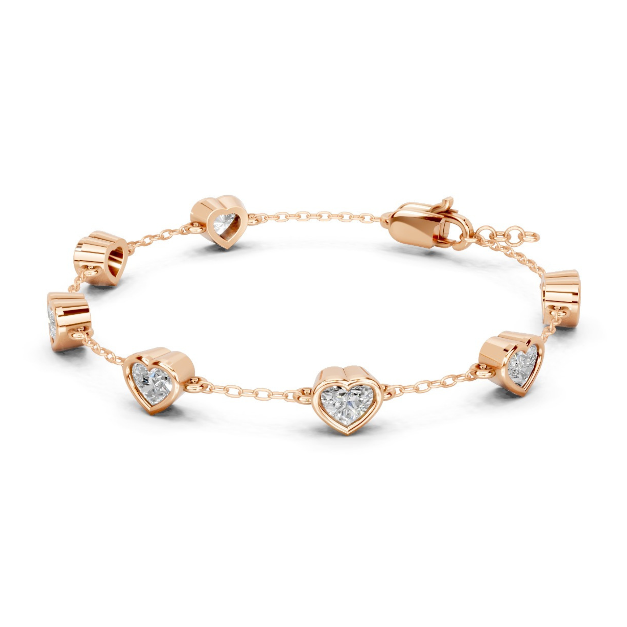 Callista Heart Diamond Bracelet