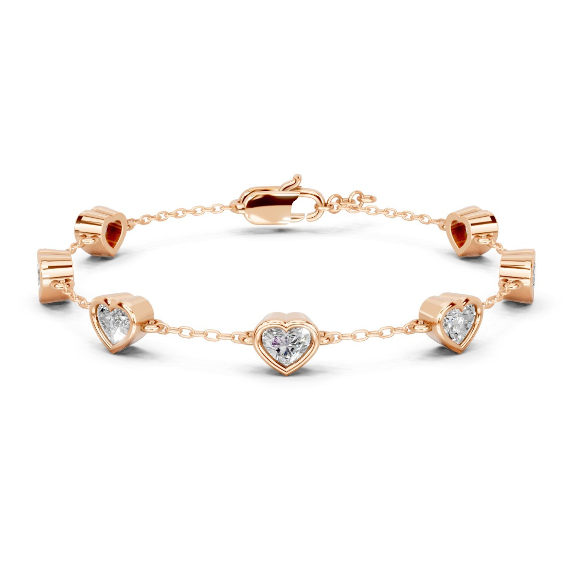 Callista Heart Diamond Bracelet