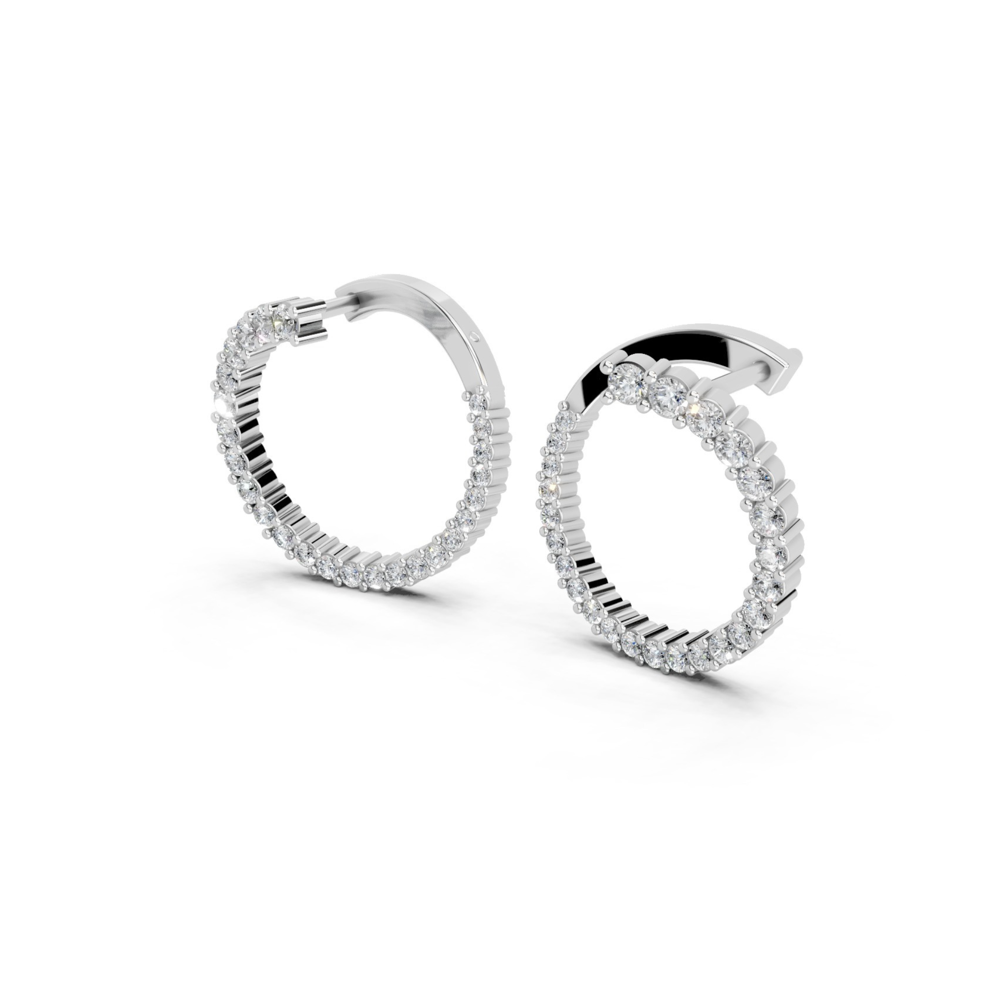 Cosmic Chic Diamond Hoops