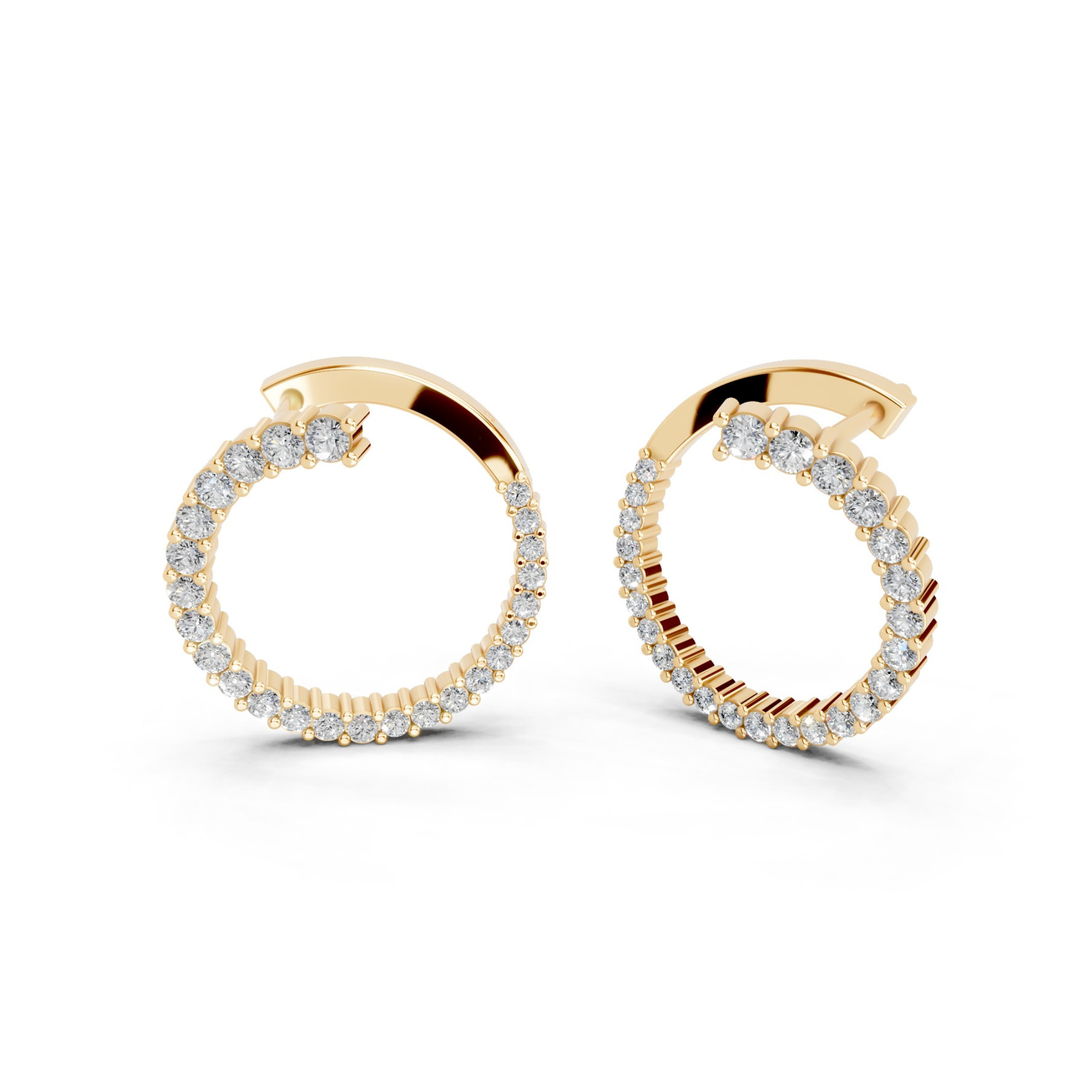 Cosmic Chic Diamond Hoops