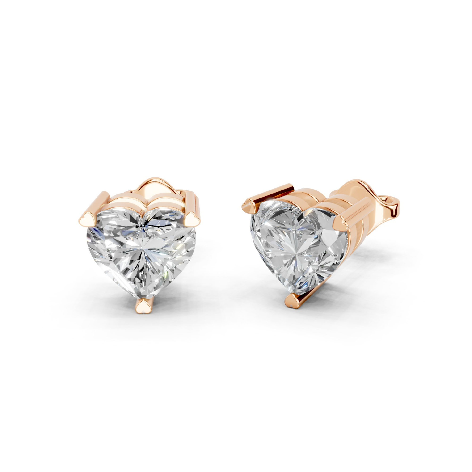 1 Carat Cassiopeia Heart Sparkle Diamond Studs