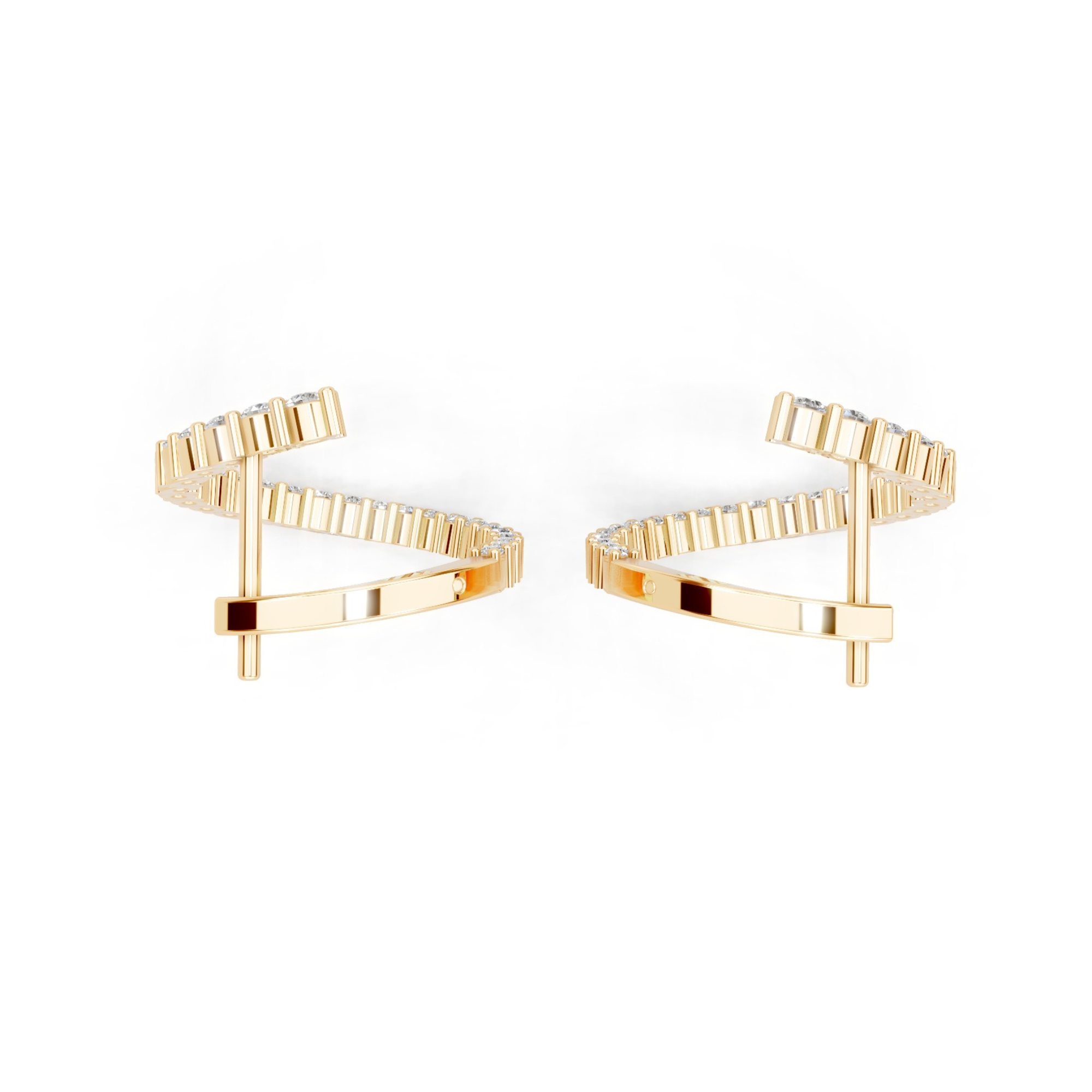 Cosmic Chic Diamond Hoops