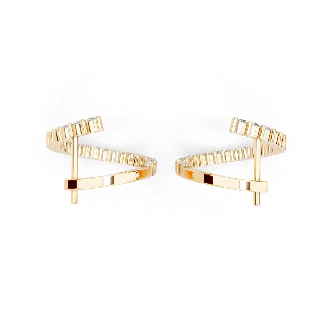 Cosmic Chic Diamond Hoops