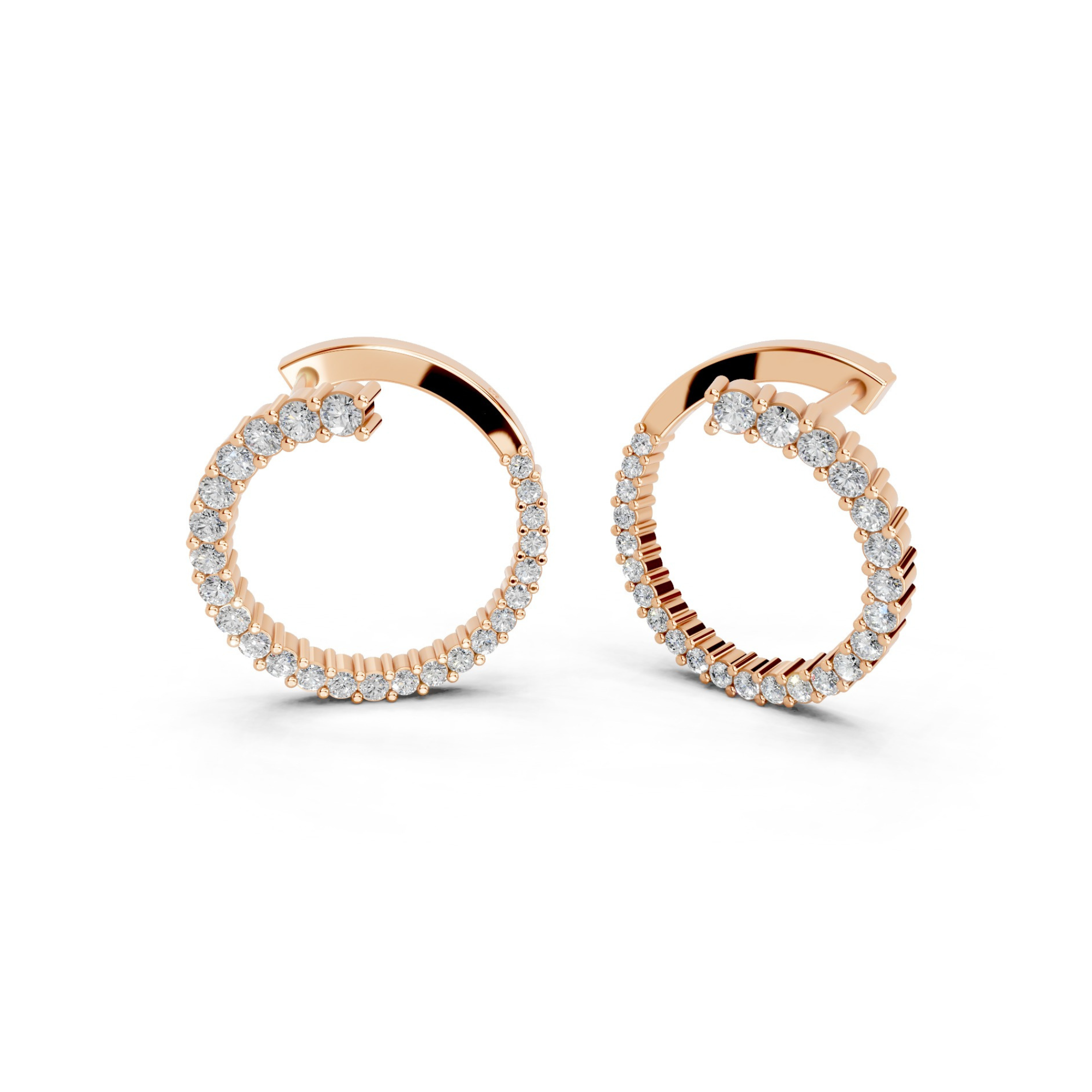 Cosmic Chic Diamond Hoops