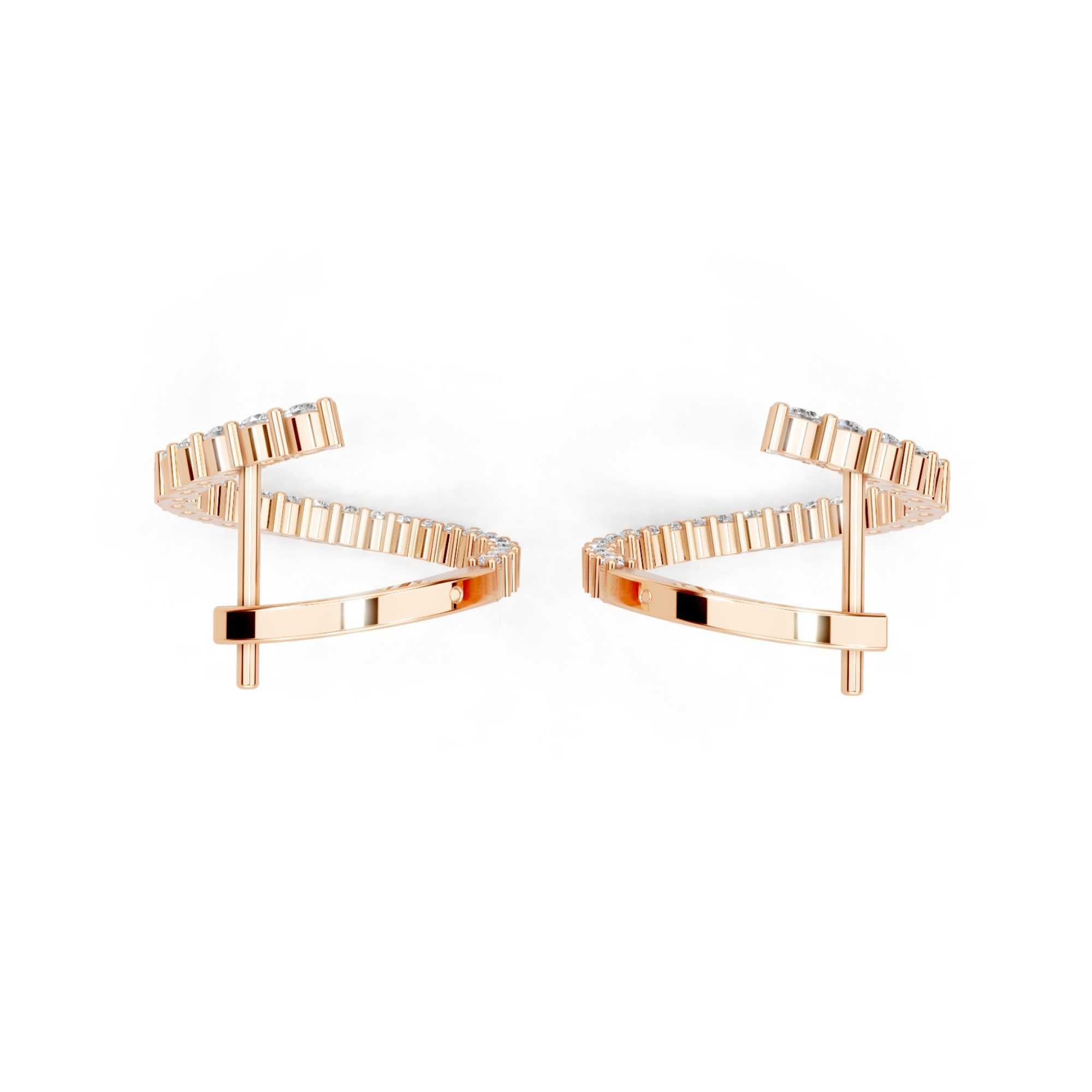 Cosmic Chic Diamond Hoops